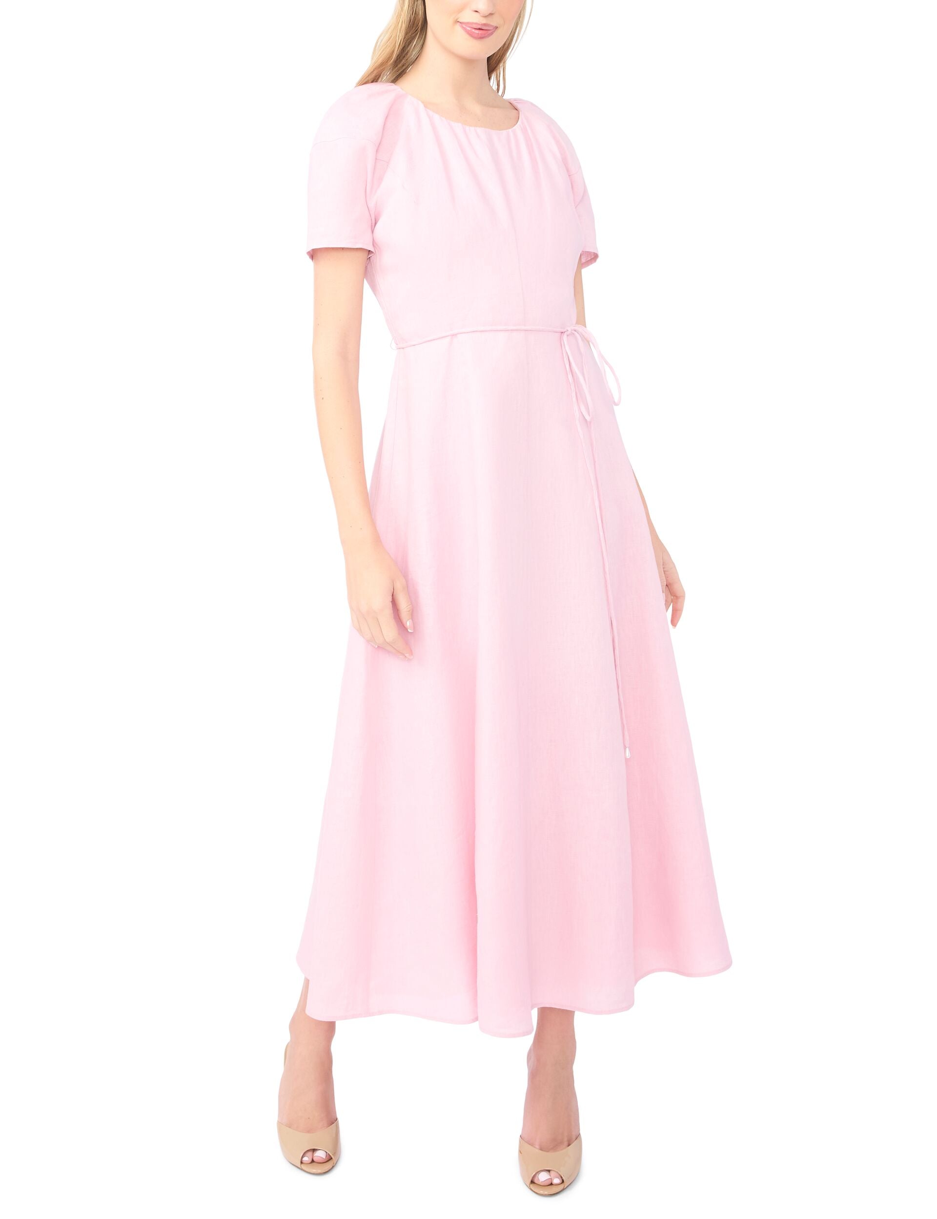 Light Pink Raglan Sleeve Maxi Dress | Allison