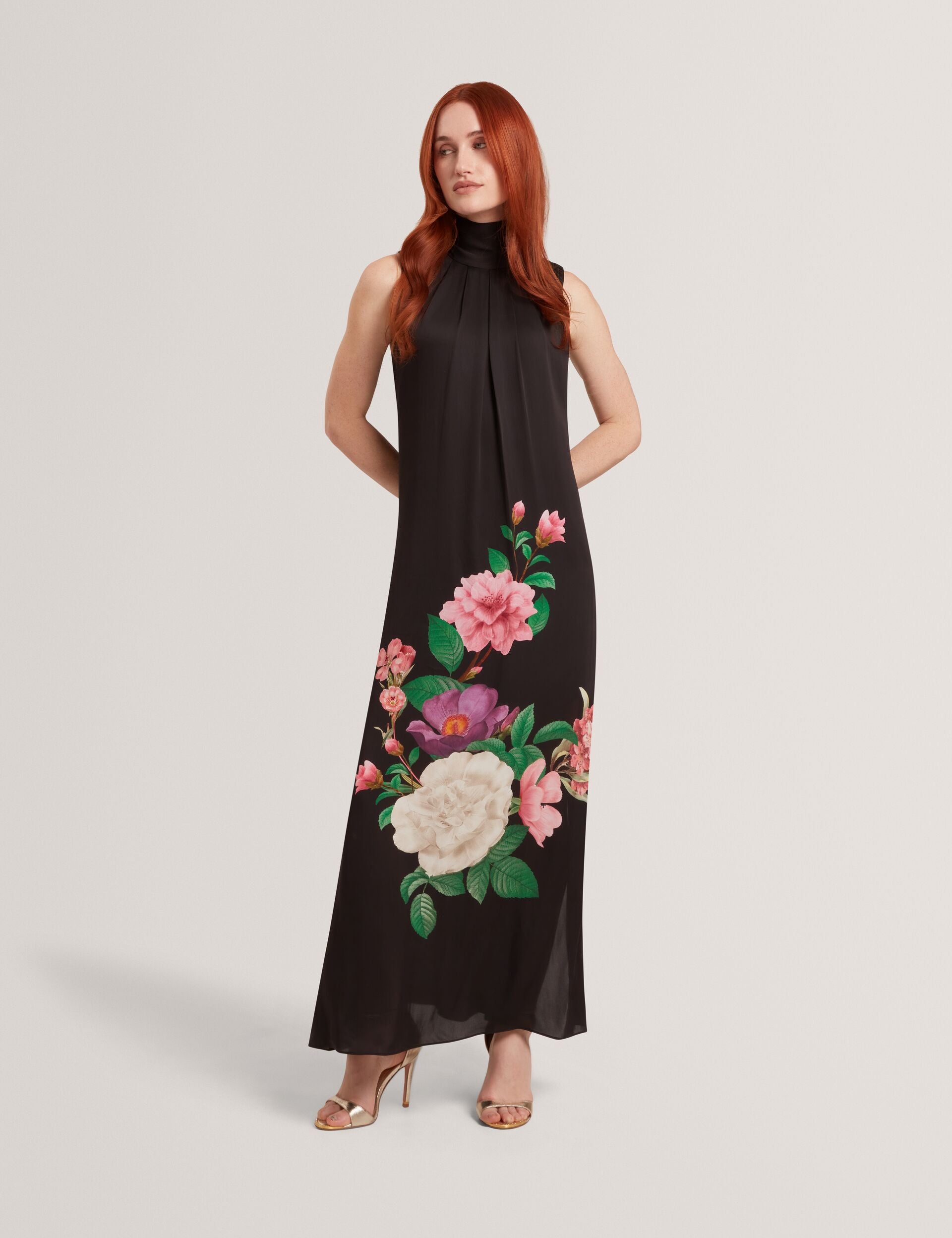 bella puff sleeve maxi dress The Silas Floral Puff Sleeve Maxi Dress