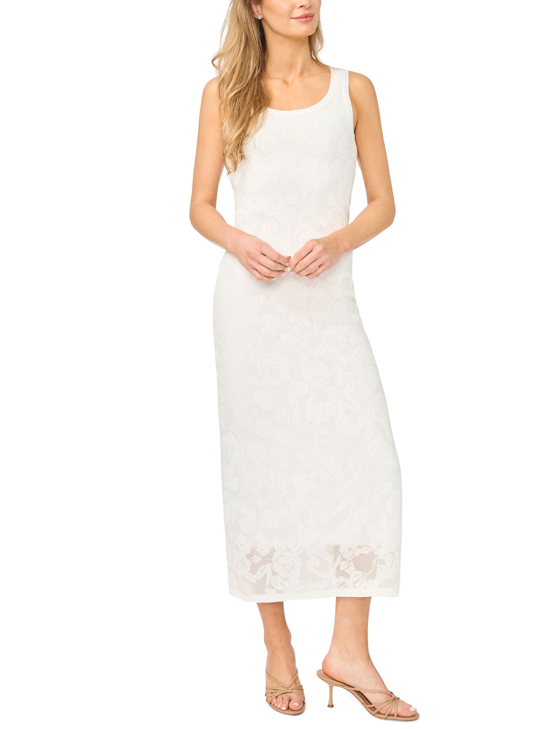 Ted Baker Women's Gloria Sheer Rose Jacquard Dress - White - Size Medium