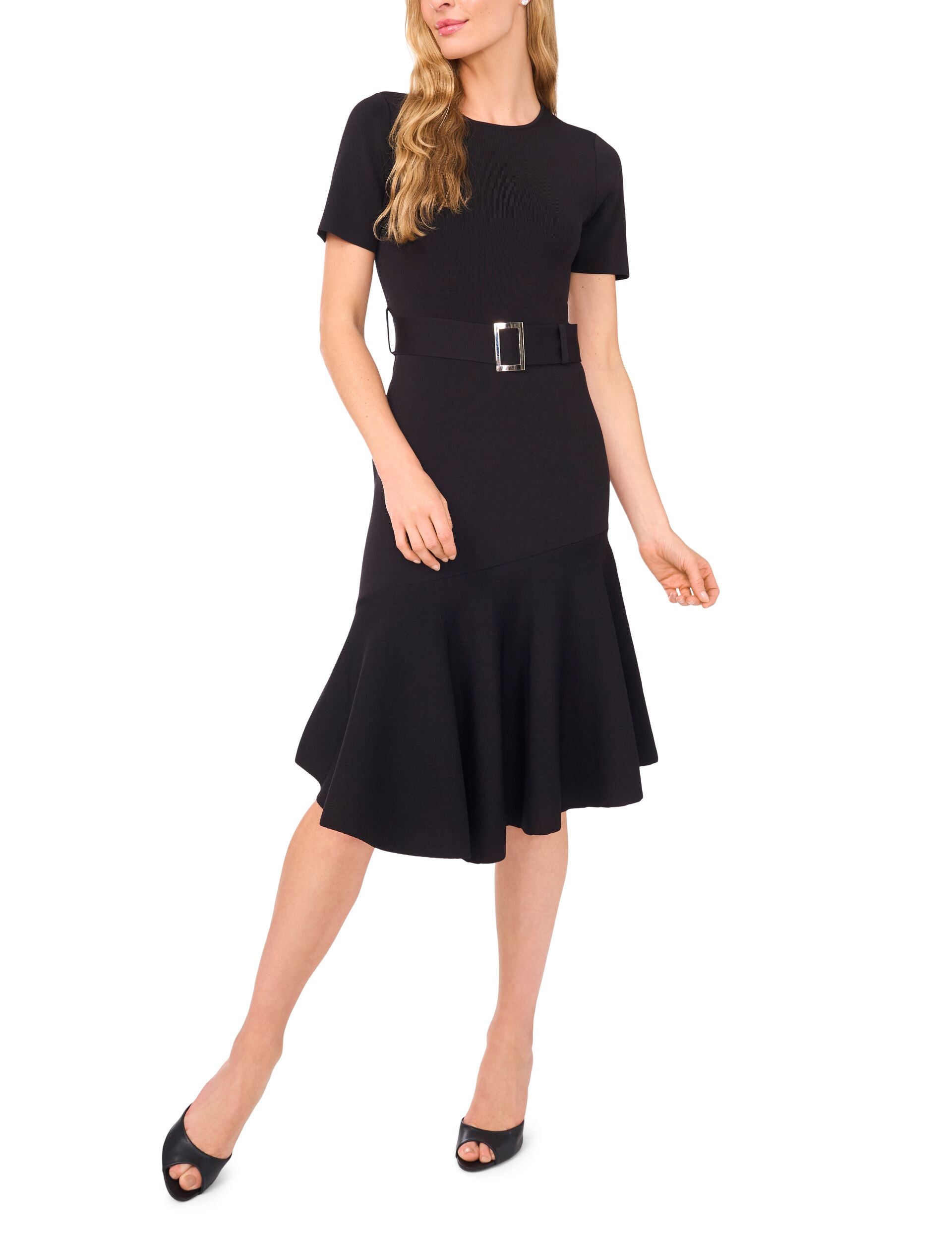 Short Sleeve Crew Neck Asymmetric Midi Dress | Ashley | Ted Baker US Short Sleeve Crew Neck Asymmetric Midi Dress | Ashley | Ted Baker US