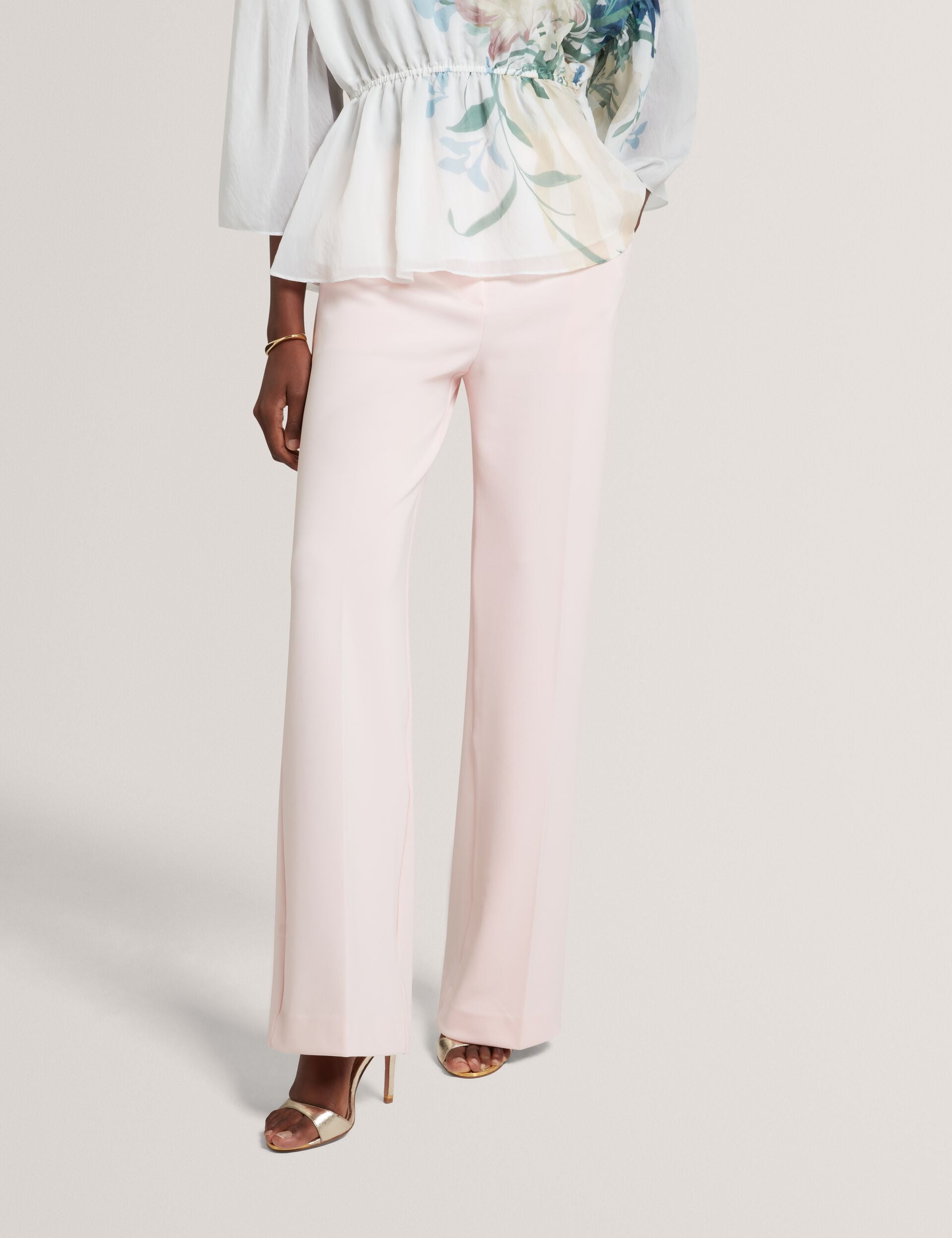 Tailored High Waisted Flared Trousers | Indriv