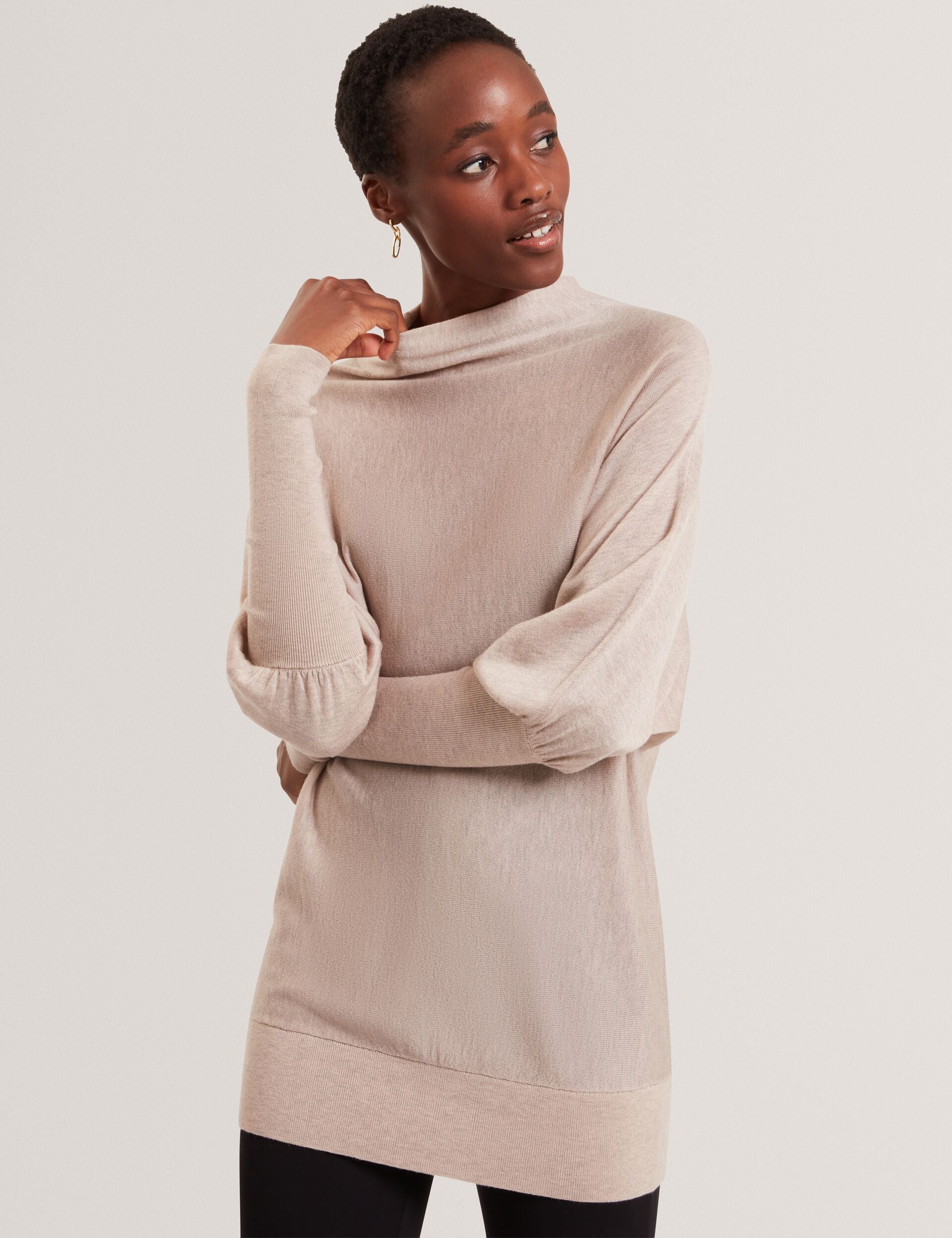 Fine Merino Wool Longline Jumper | Jeania | Ted Baker UK