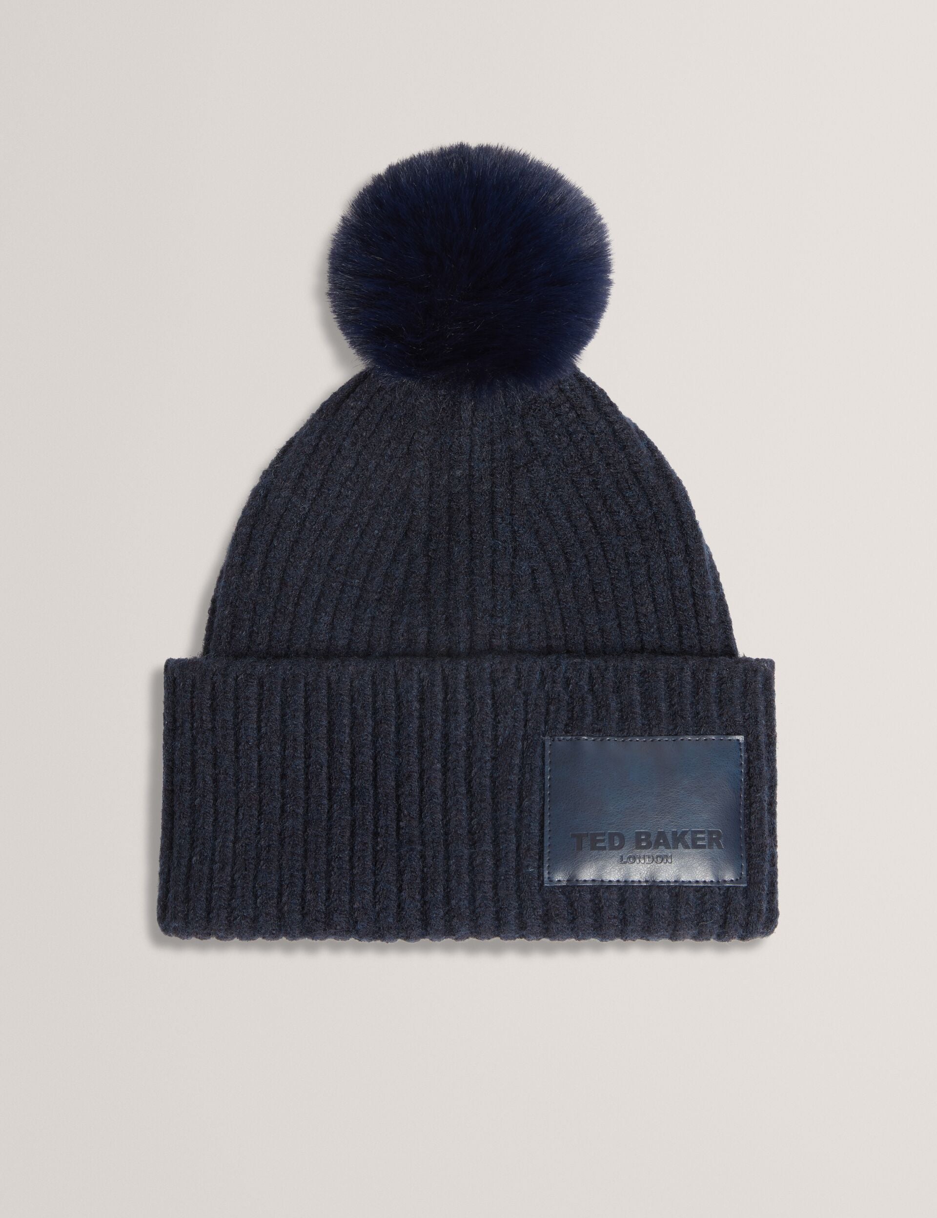 Rib Knit Branded Bobble Hat | Sershii | Ted Baker UK
