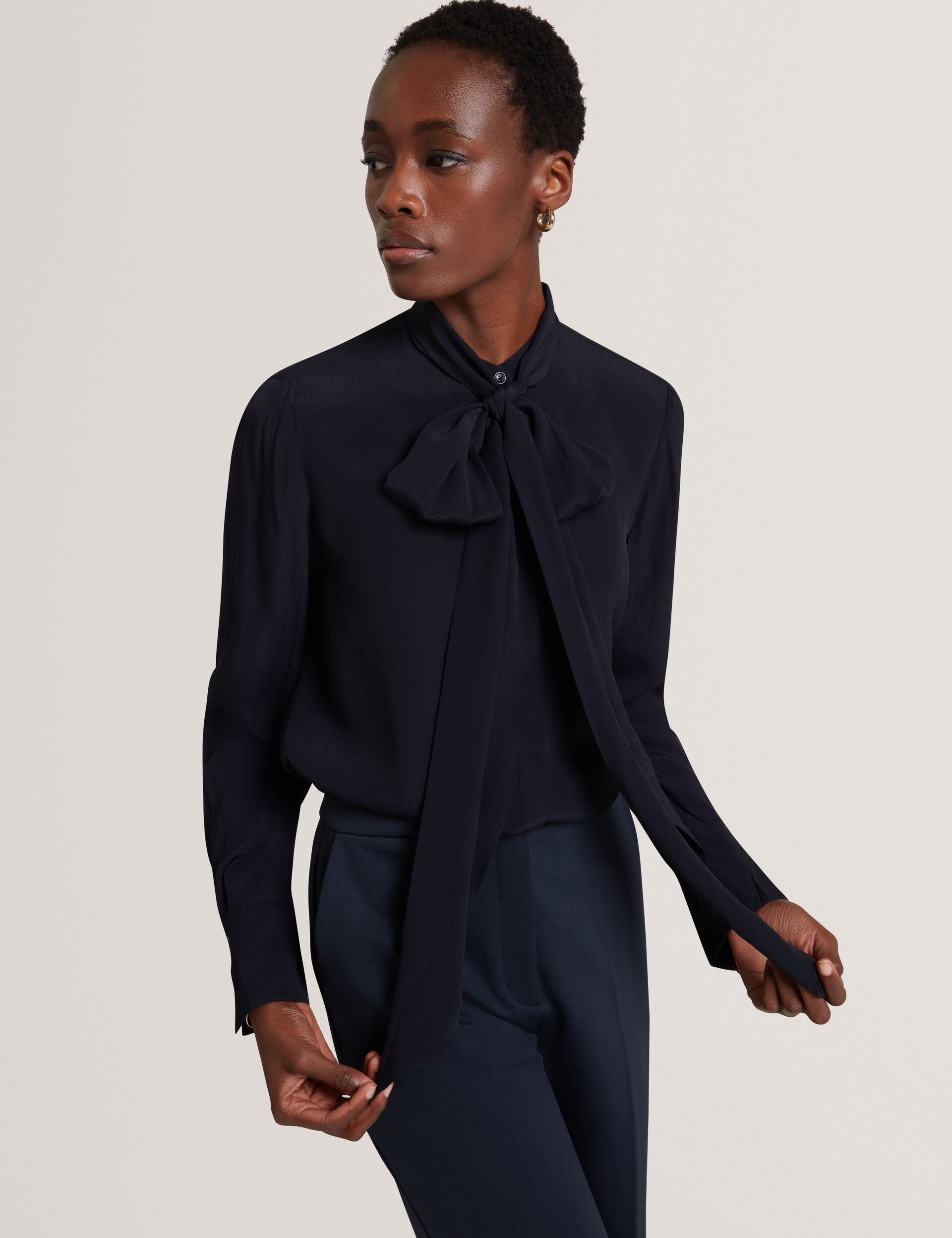 Pussybow Woven Long Sleeve Blouse | Ressia | Ted Baker UK