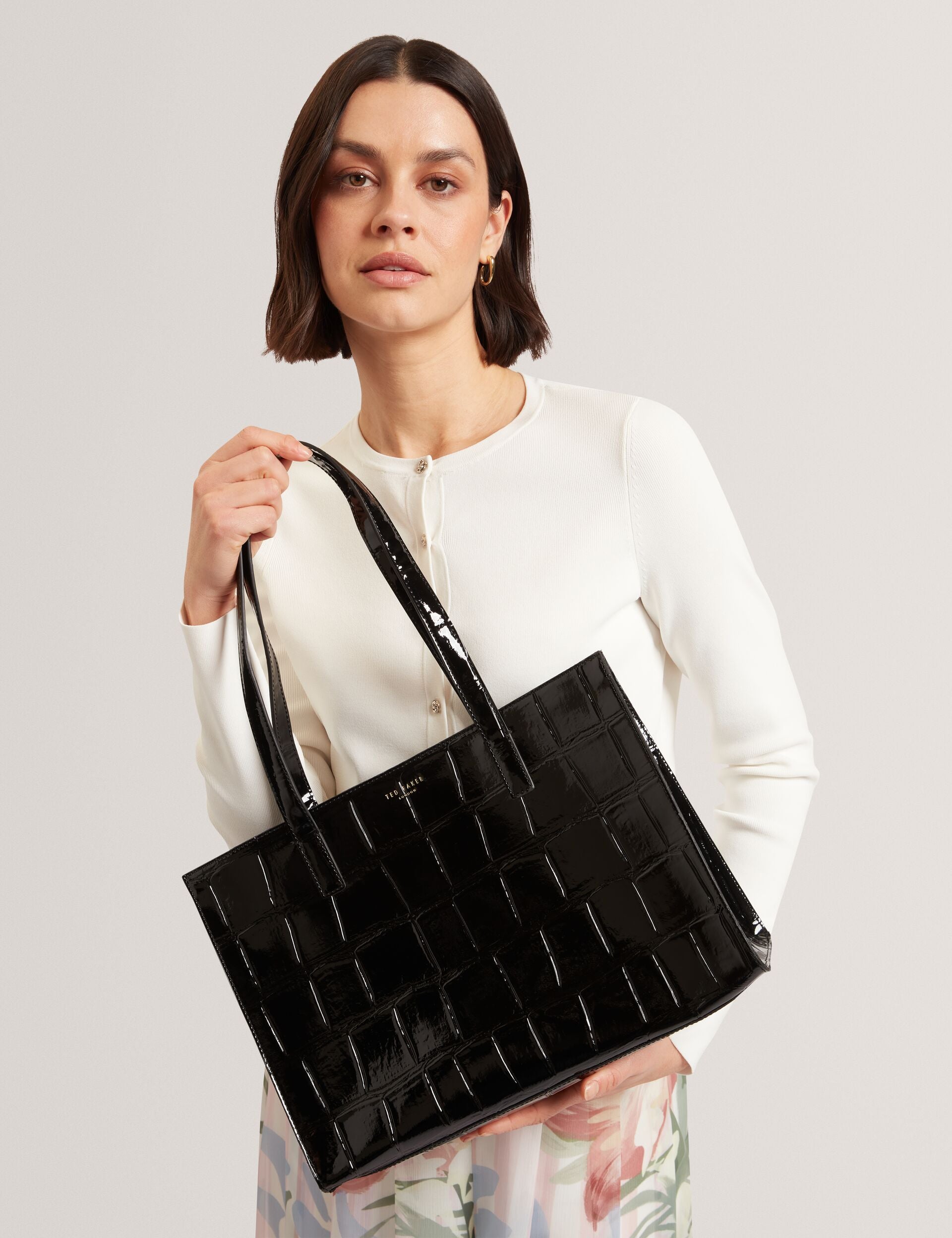 Patent Croc Elongated Icon Tote Bag | Welona | Ted Baker UK