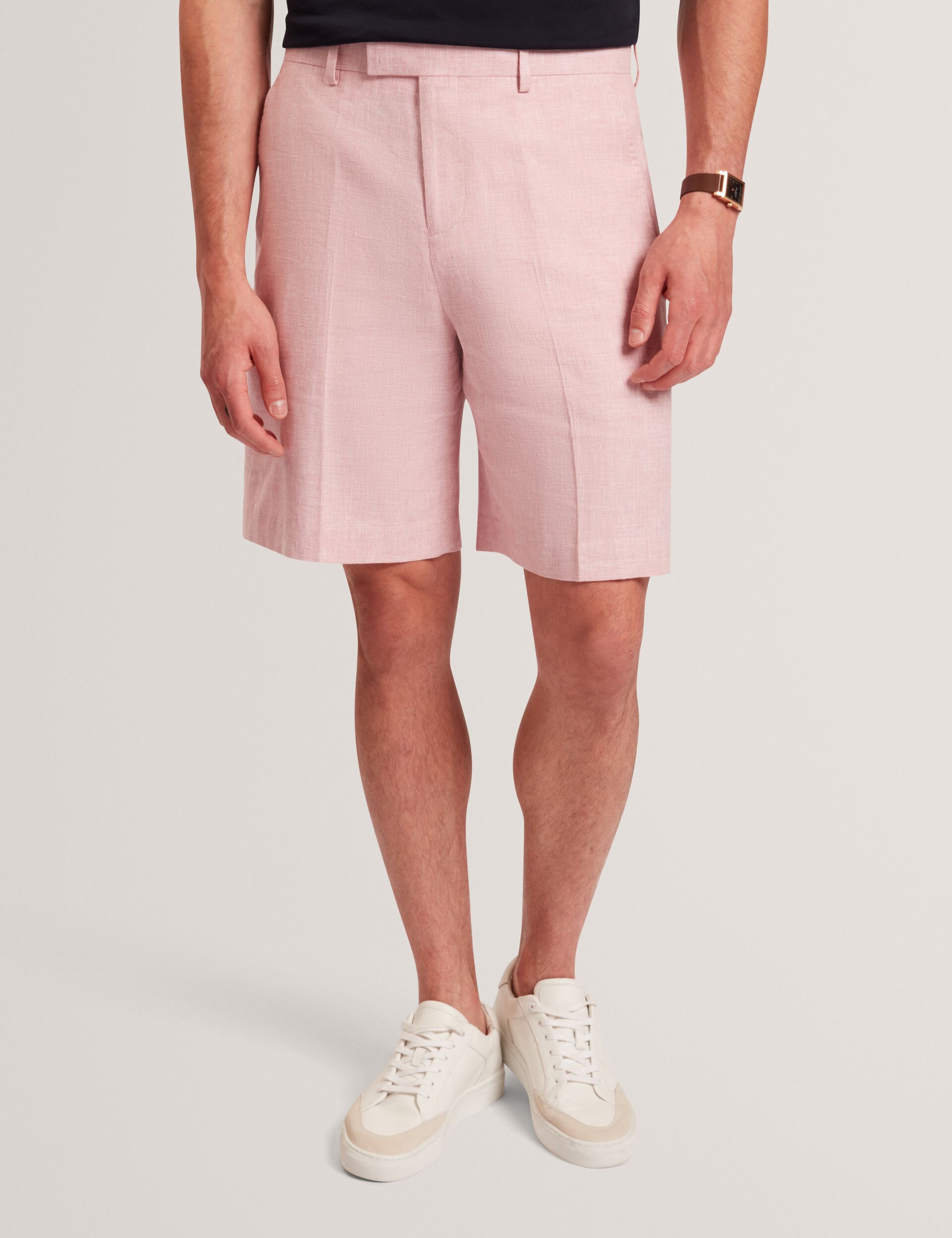 Slim Fit Linen Blend Tailored Shorts | Givran | Ted Baker US