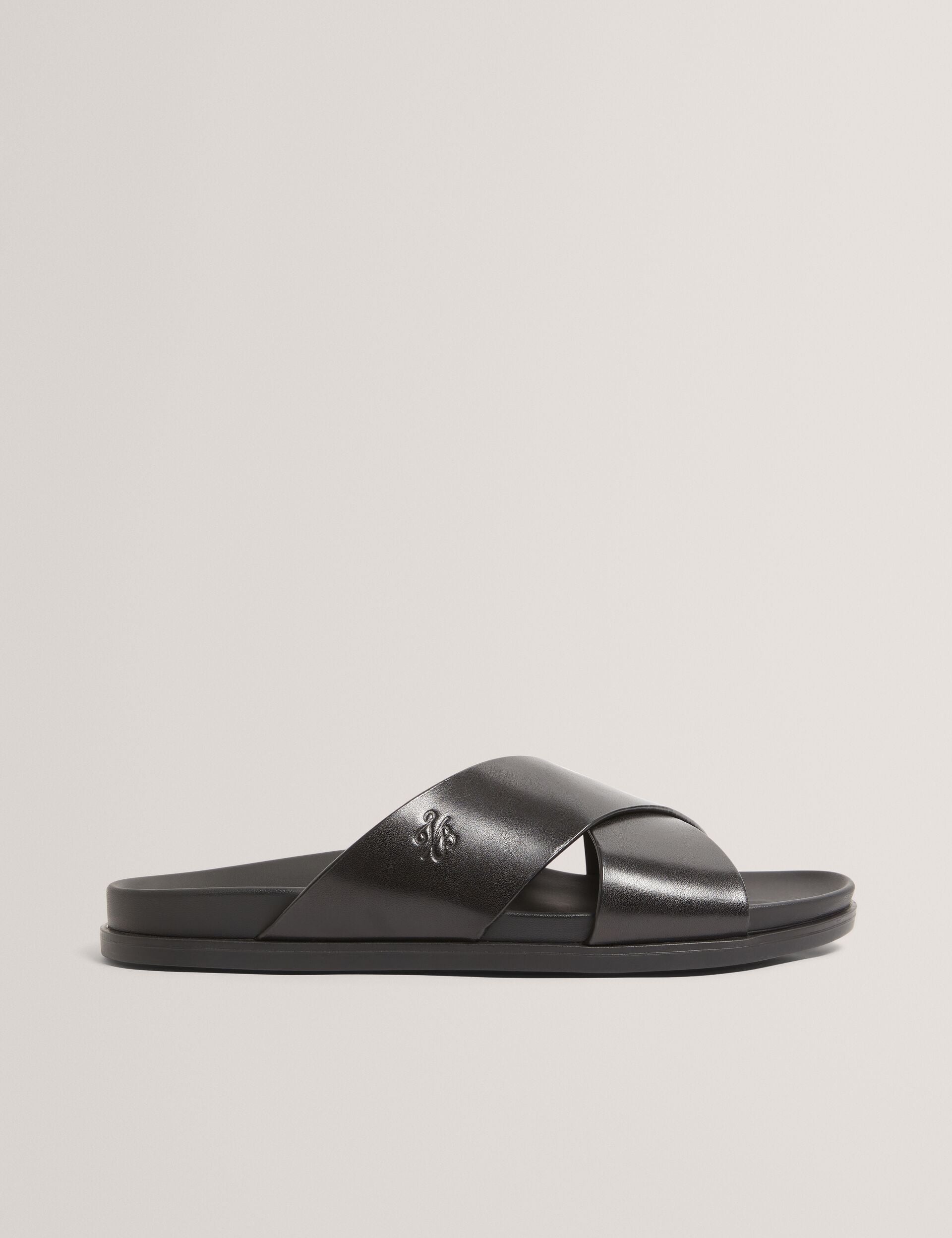 Ted Baker black leather sandals Ted Baker London Black Leather Milly Icon Strappy Block Heel  main image 2