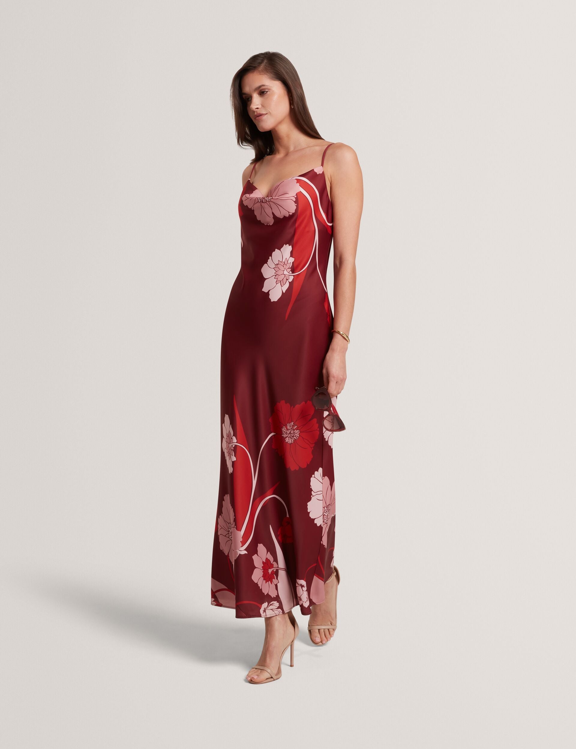 Printed Cowl Neck Maxi Dress | Indora | Ted Baker UK