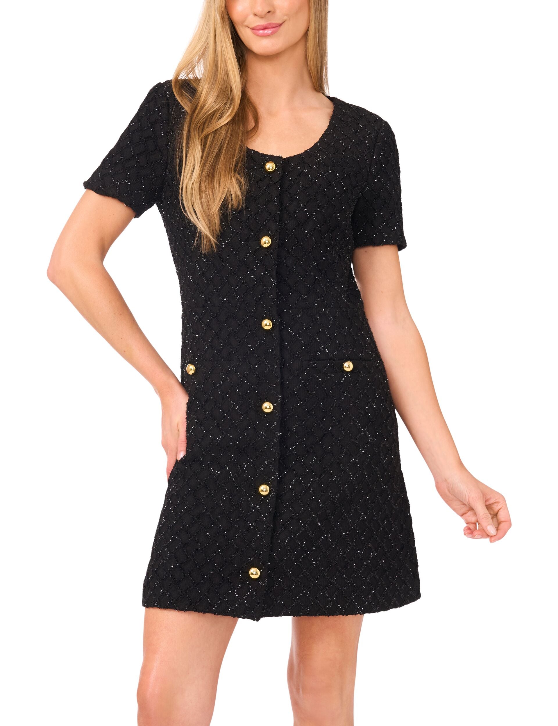 Button Down Mini Dress With Pockets | Tweska