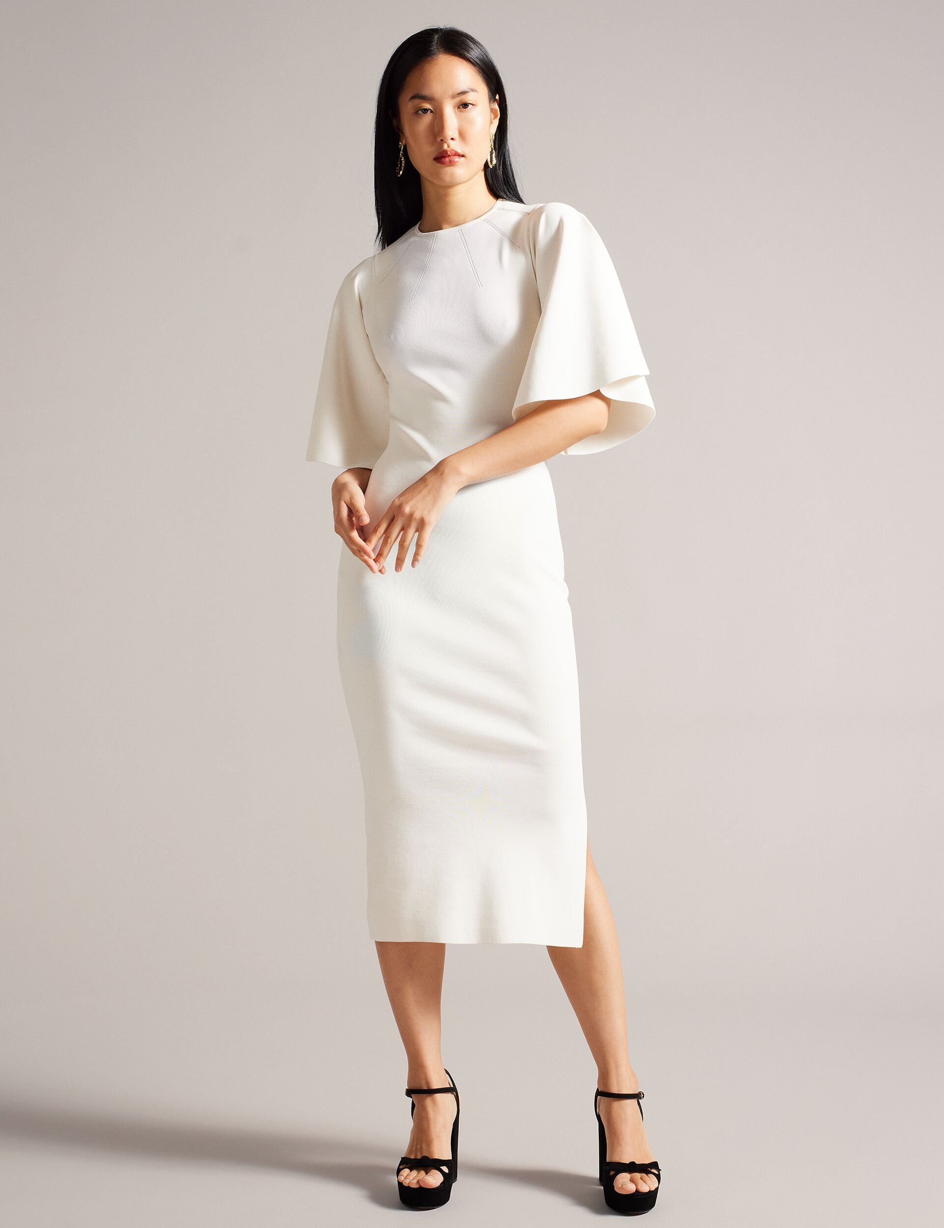 Ted Baker Womens Bodycon Dress White 1 White | | Ted Baker US