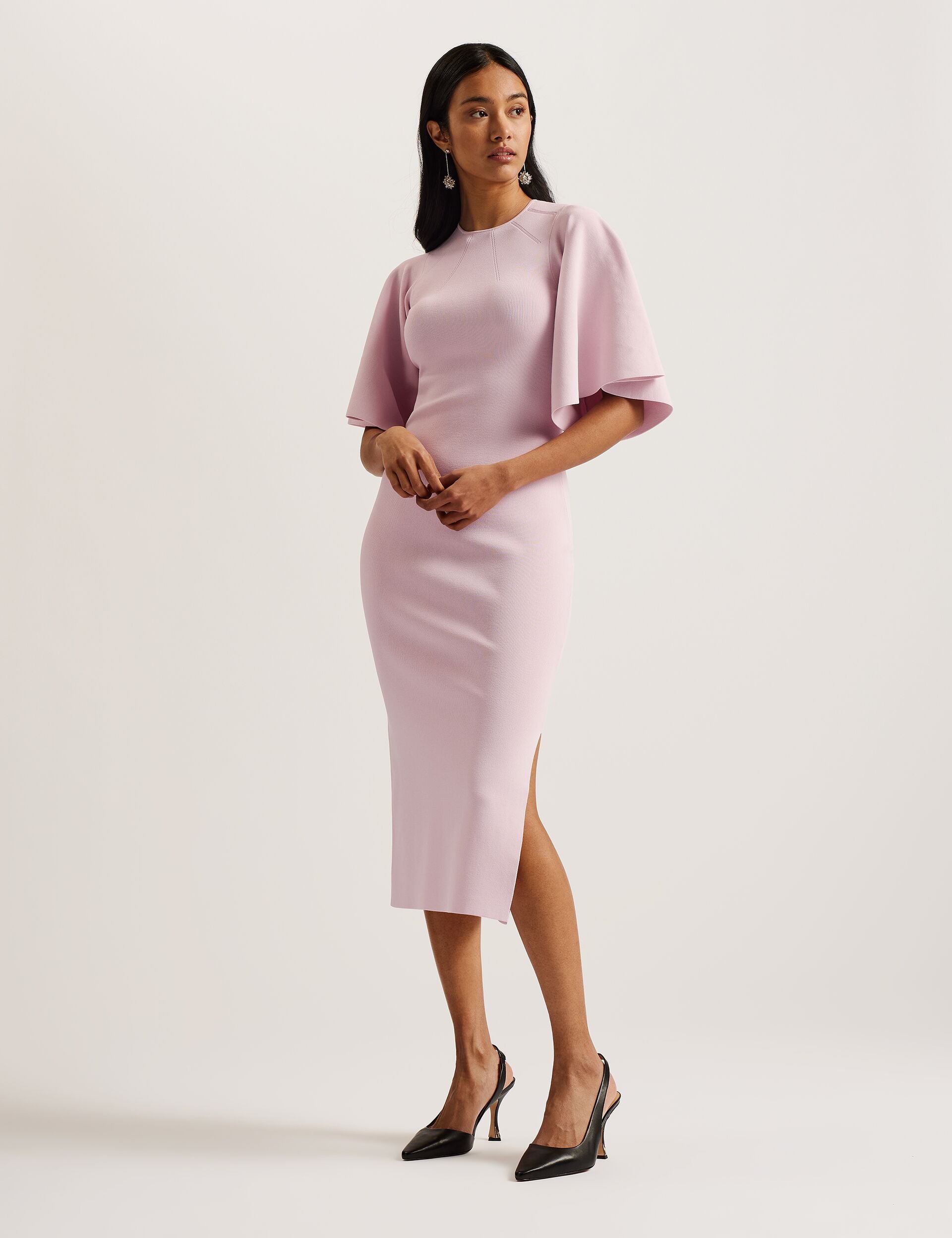 LOUNIA | LT-PINK Short Sleeve Midi Dress | Lounia | Ted Baker US