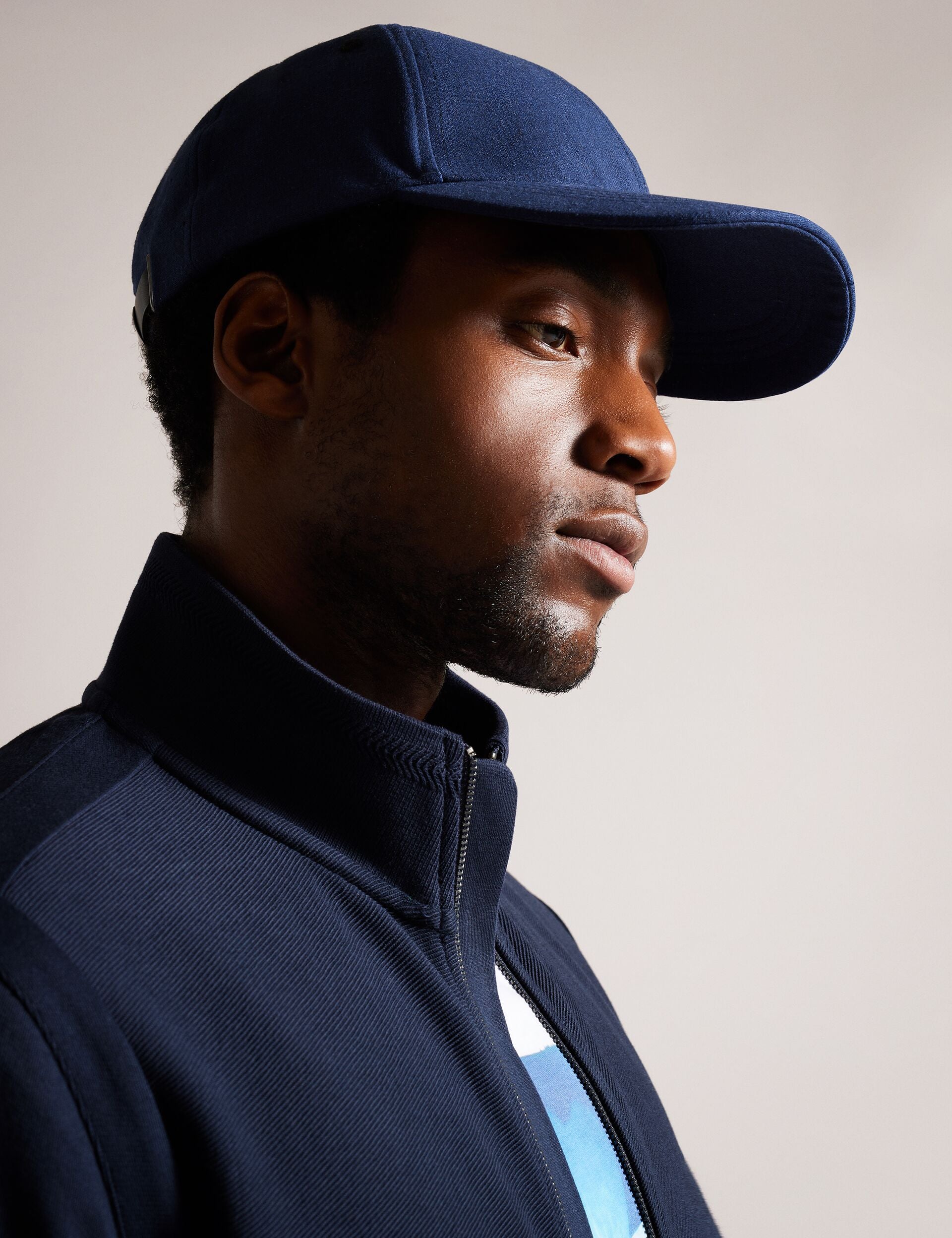 ? Ted Baker Navy Cap Navy Branded Cotton Baseball Cap | Fredds | Ted Baker US main image 2