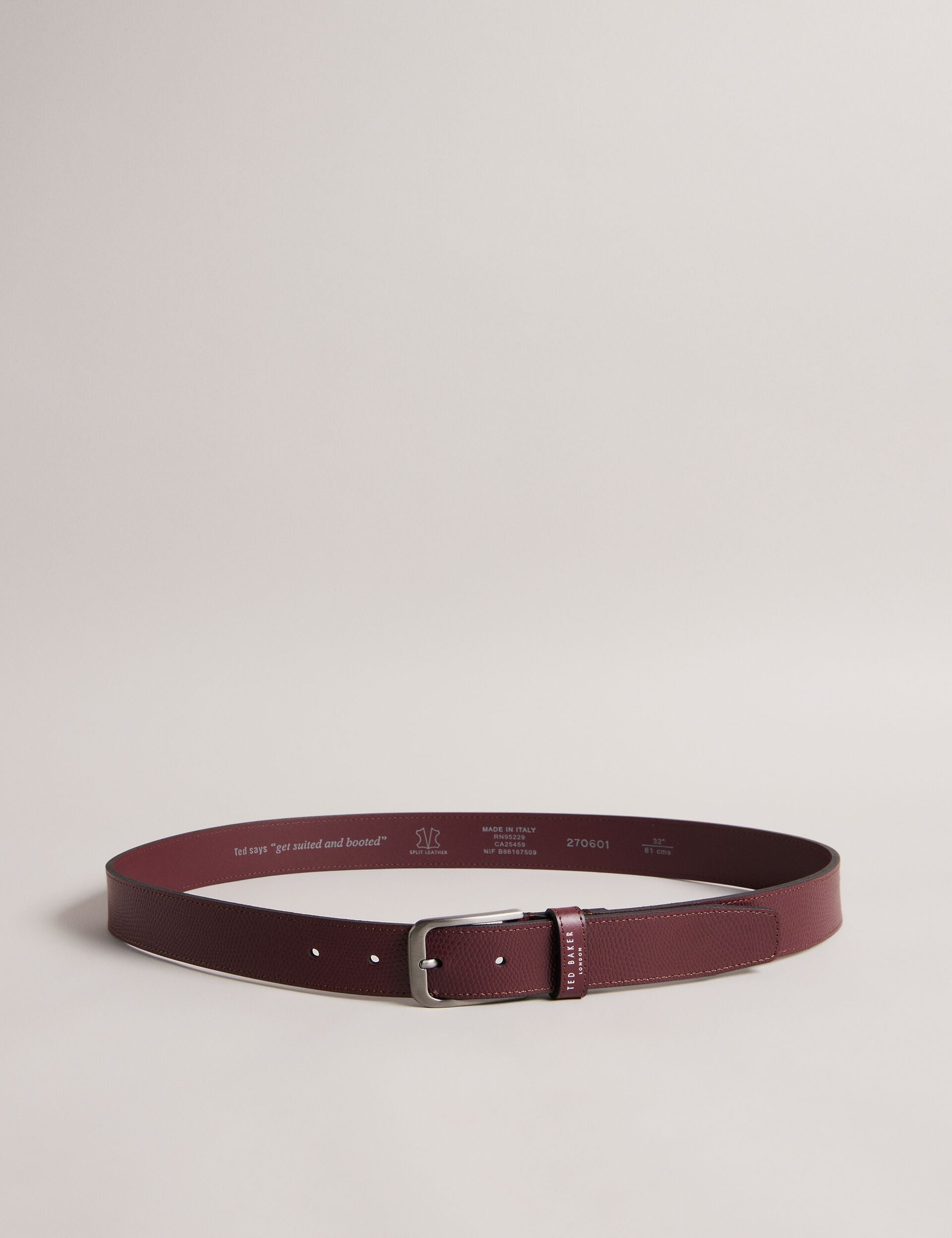Ted Baker leather belt made in Italy Ted Baker Men main image 2