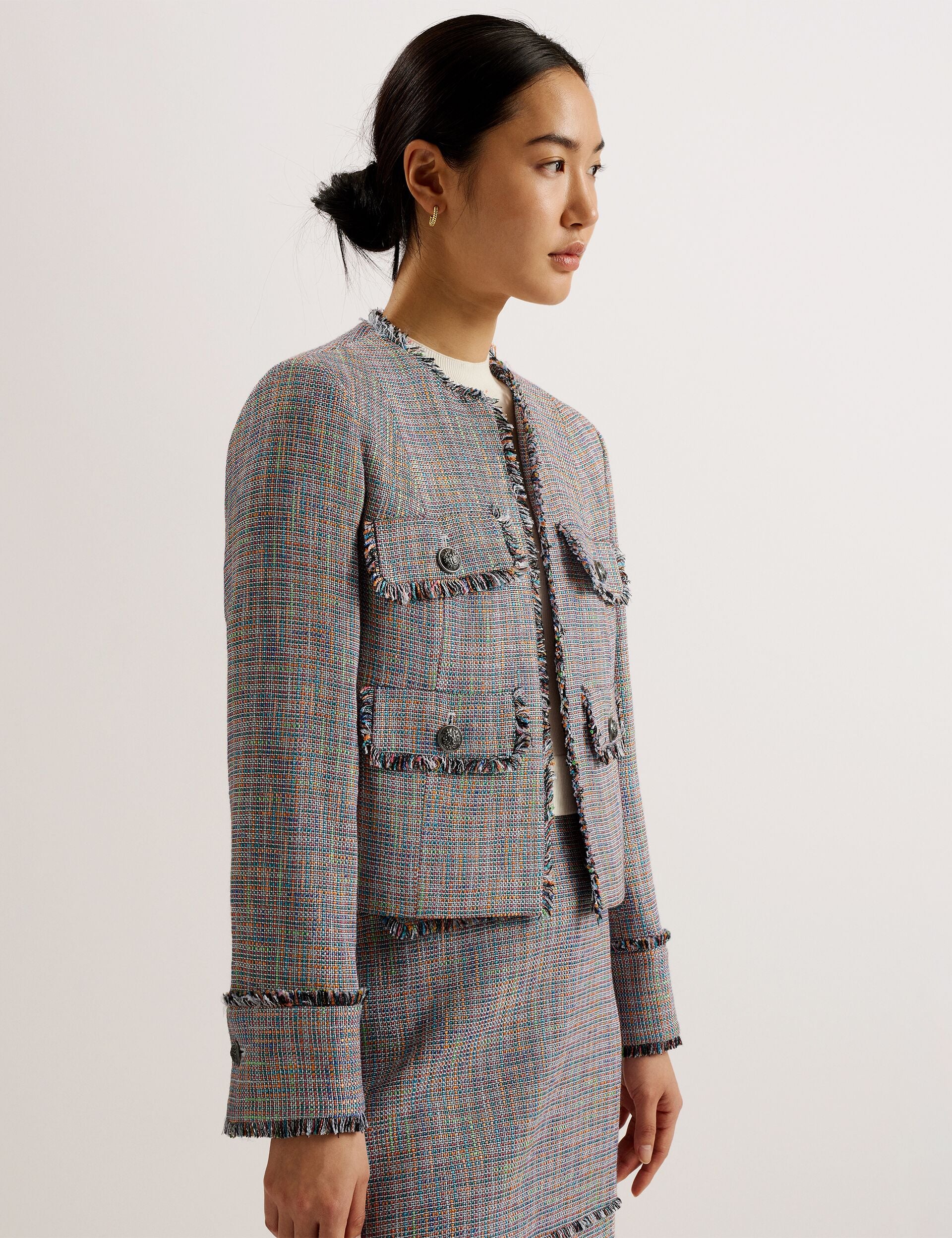 Cropped Boucle Jacket | Mayumi | Ted Baker US