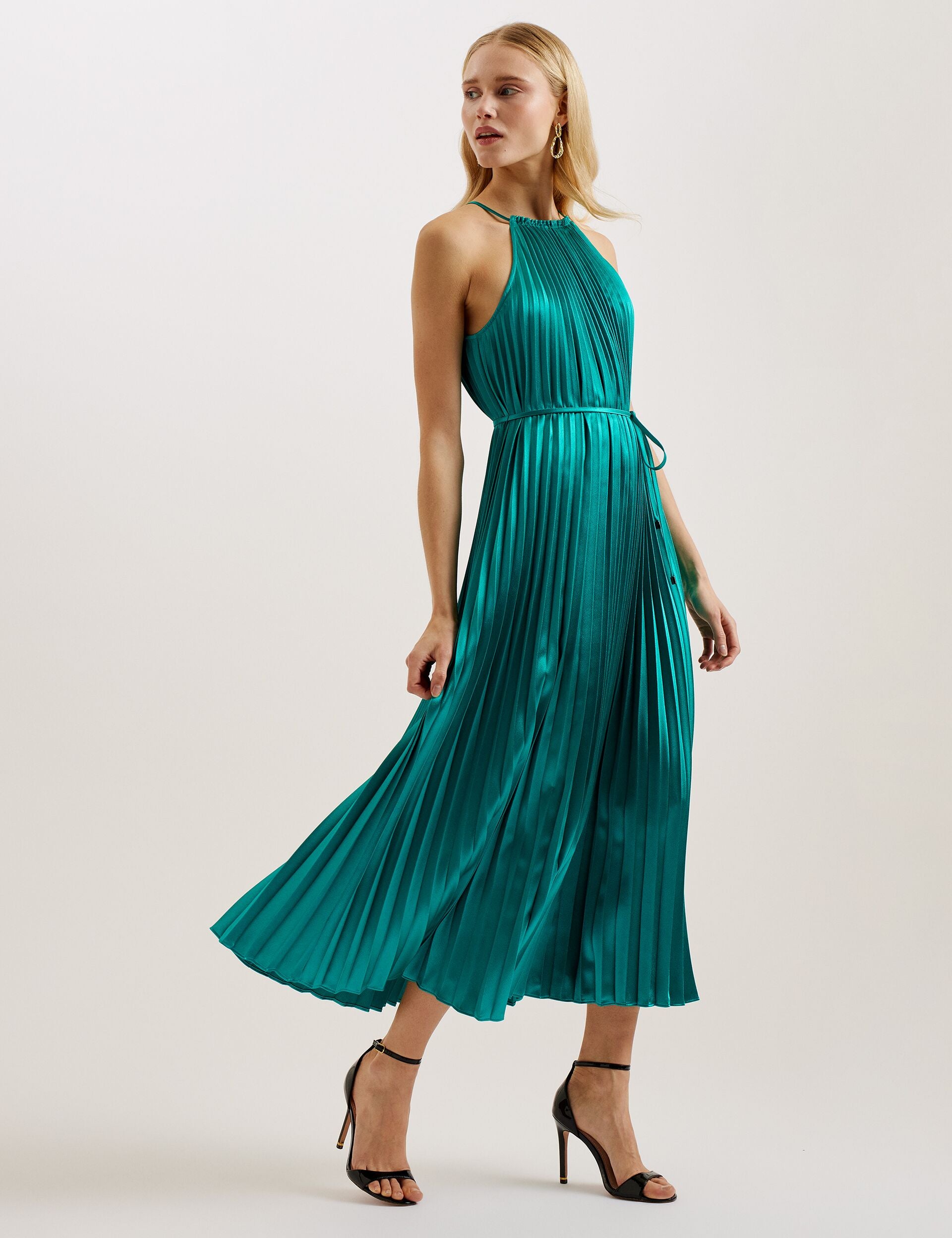 Pleated Midi Dress | Melike