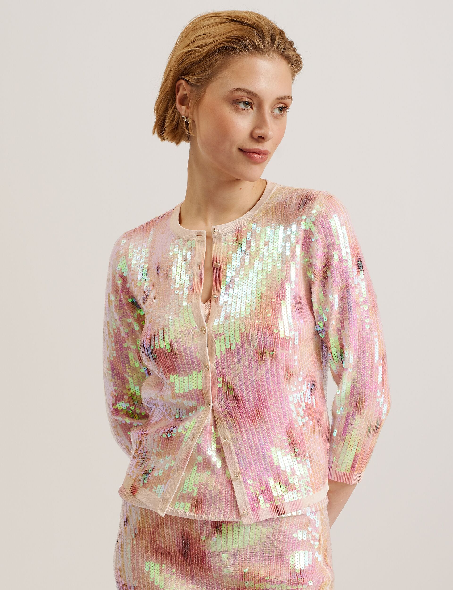 Printed Sequin Cardigan | Miiliee | Ted Baker US