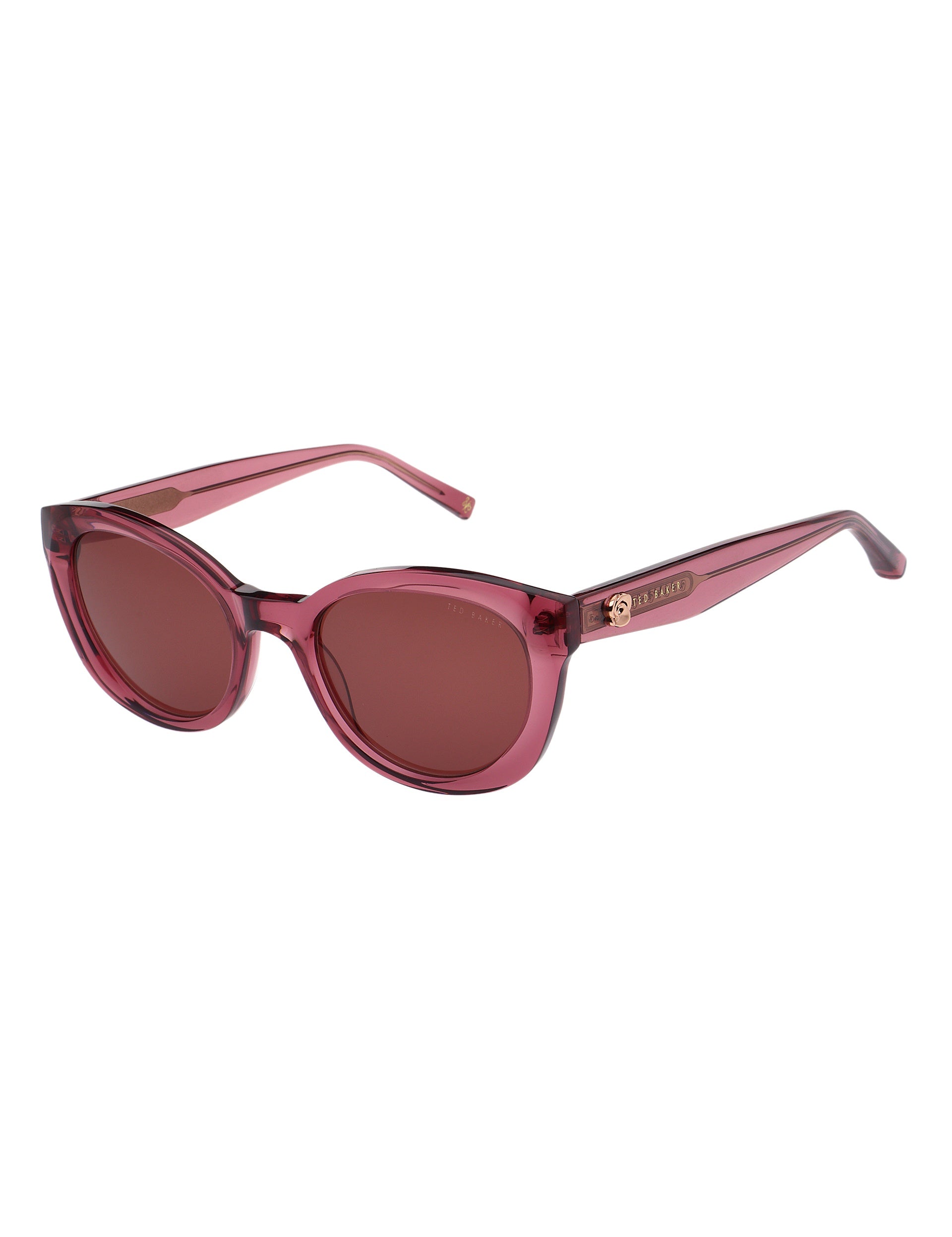 Ted Baker Rose Gold Frame Sunglasses Ted Baker Sunglasses Women Rose Gold Rimless Frame Gradient  main image 2