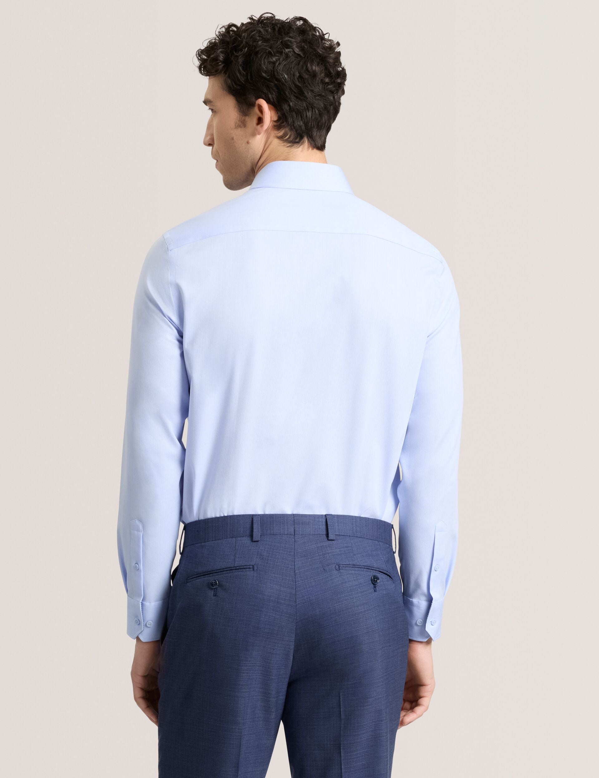 ted baker dress shirt Ted Baker Men's Slim Fit Advanced Tech Stretch Dress Shirt - Blue