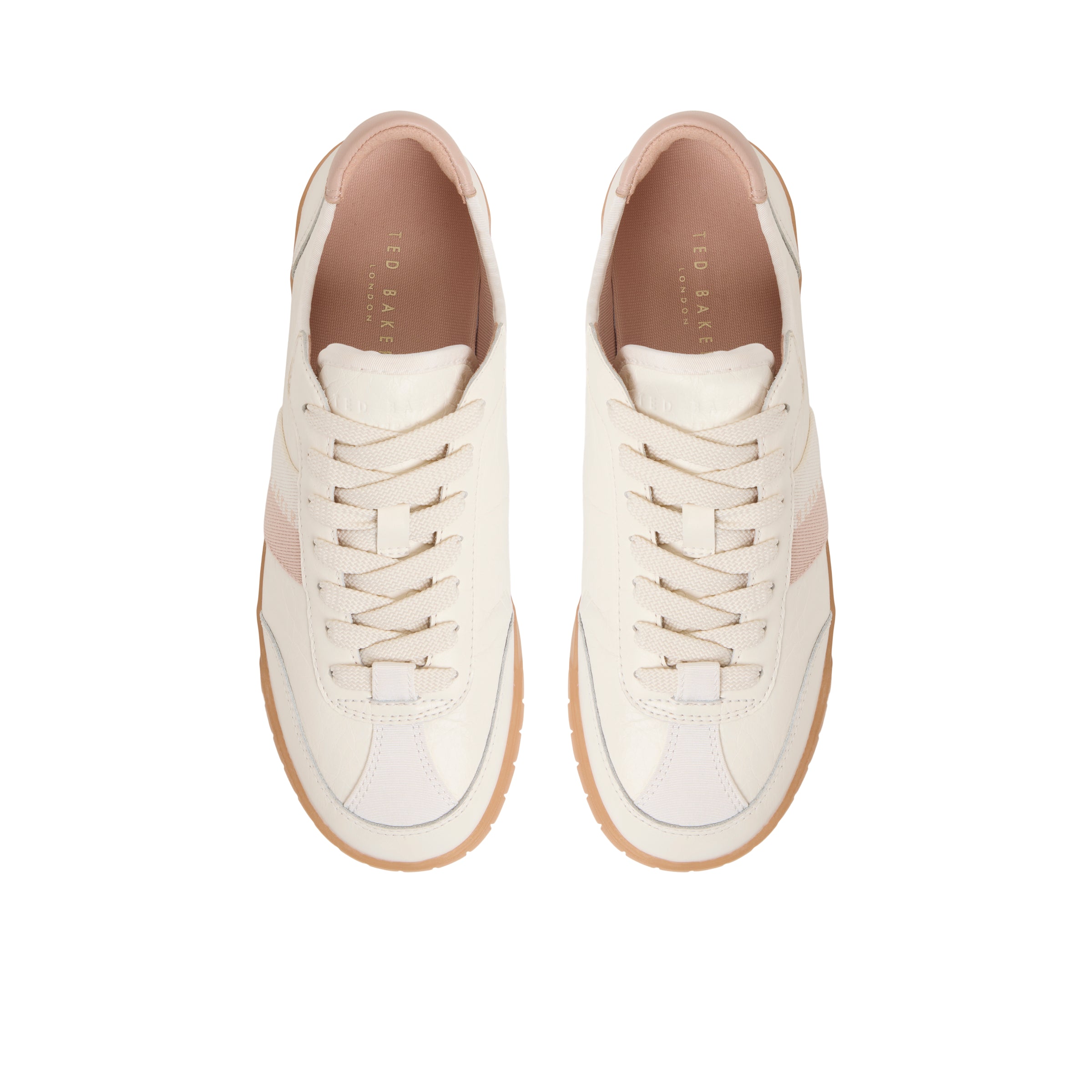 Logo Stripe Leather Sneakers | Bea | Ted Baker US
