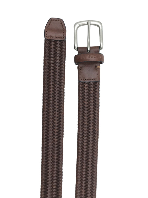 BRAIDED BELT | BROWN