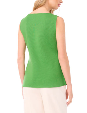 Sleeveless Button Down | DARK GREEN