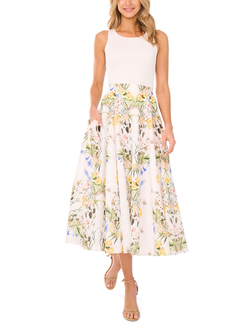 A-LINE LINEN MIDI SKIRT | ULTRA WHITE