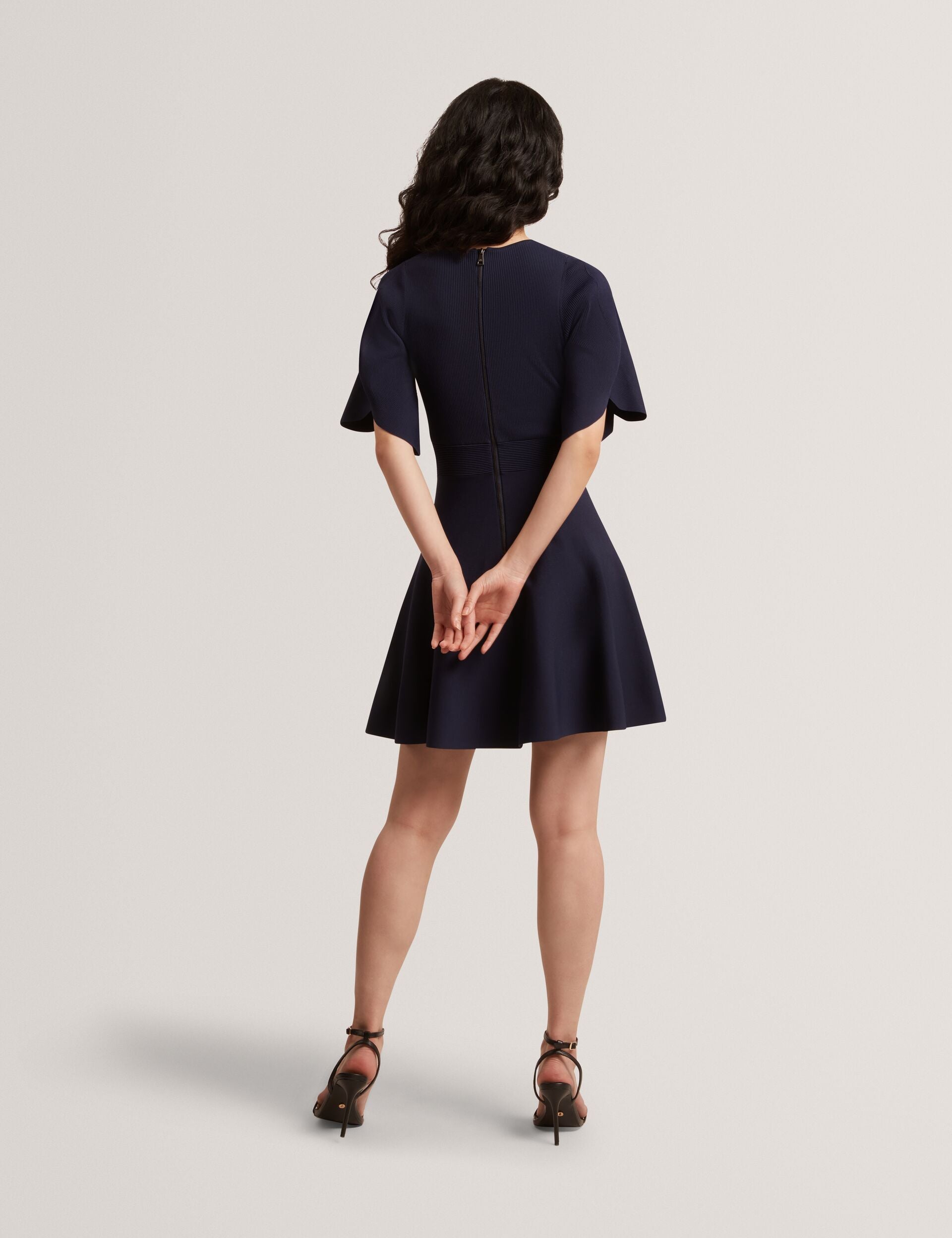 Ted Baker London Flared Sleeve Mini Dress - Classic Navy Ted Baker London Flared Sleeve Mini Dress - Classic Navy