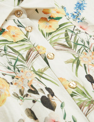 BALLOON SLEEVE BUTTON UP SHIRT DRESS | ULTRA WHITE