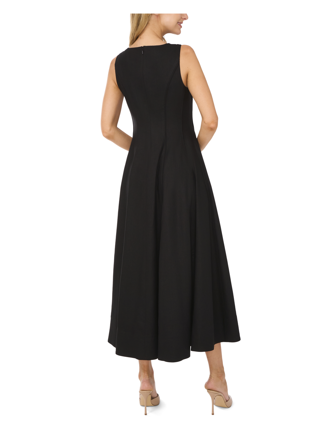 Ted Baker London Sleeveless V Neck Pleated Maxi Dress - Rich Black - 0 Ted Baker London Sleeveless V Neck Pleated Maxi Dress - Rich Black - 0