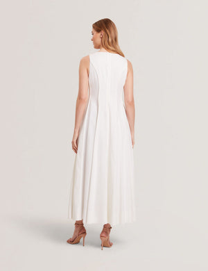ted baker valetia elegance pleated maxi dress Ted Baker Valetia Dip Hem Floral Pleated Dress evaChic
