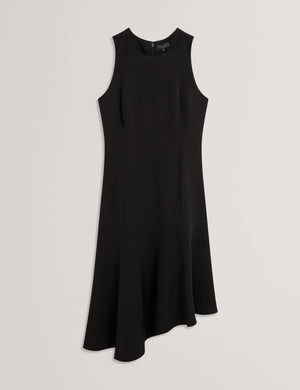 ASYMMETRIC MIDI DRESS