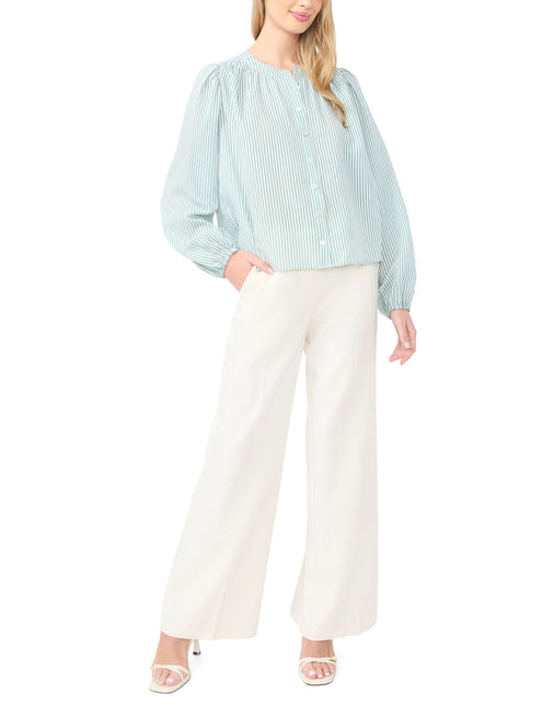 Ted Baker Striped Puff Long Sleeve Blouse