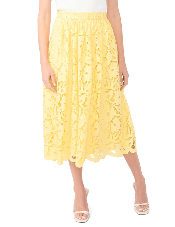 Ted Baker Floral Lace A-Line Midi Skirt