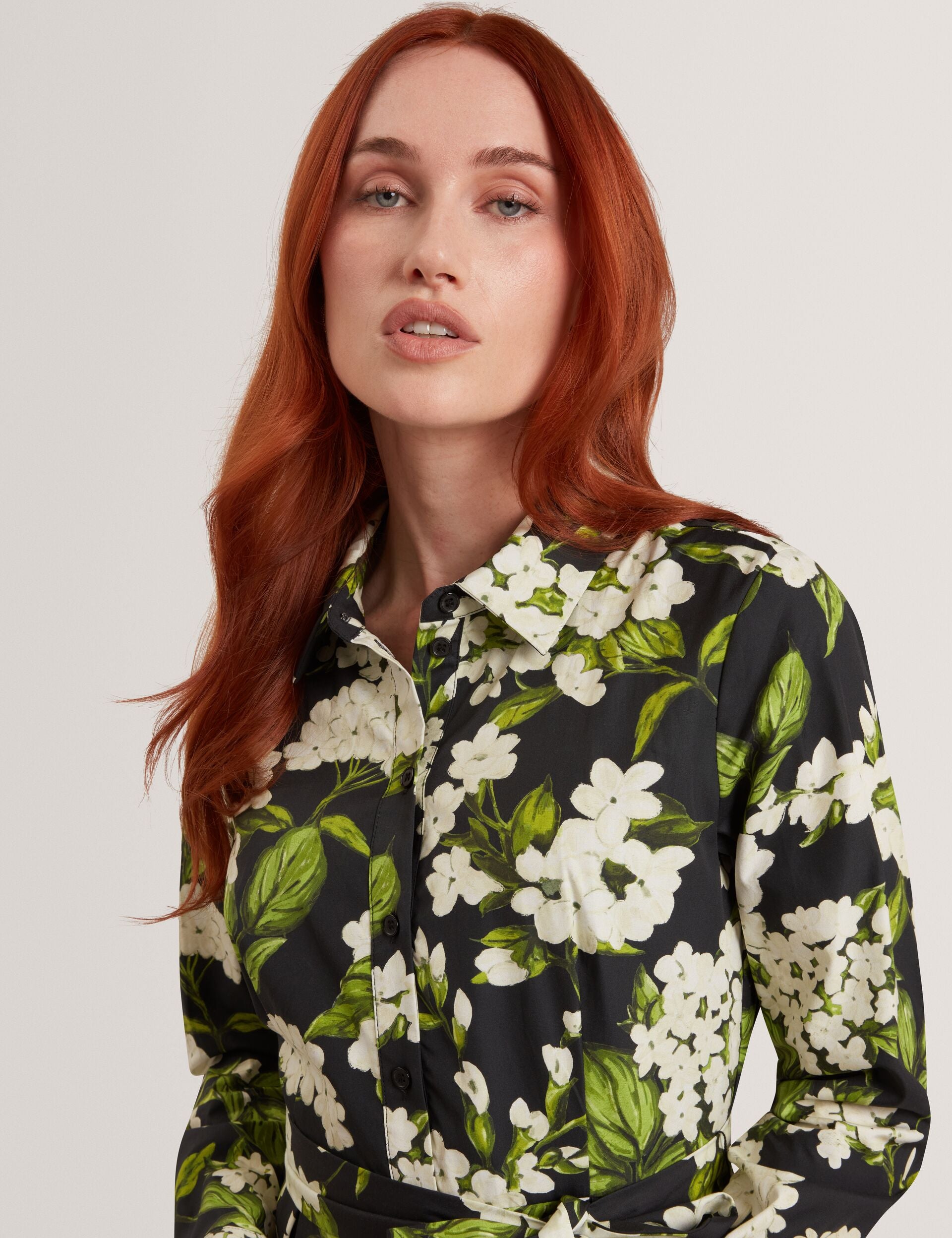Long Sleeve Shirt Dress | Anna