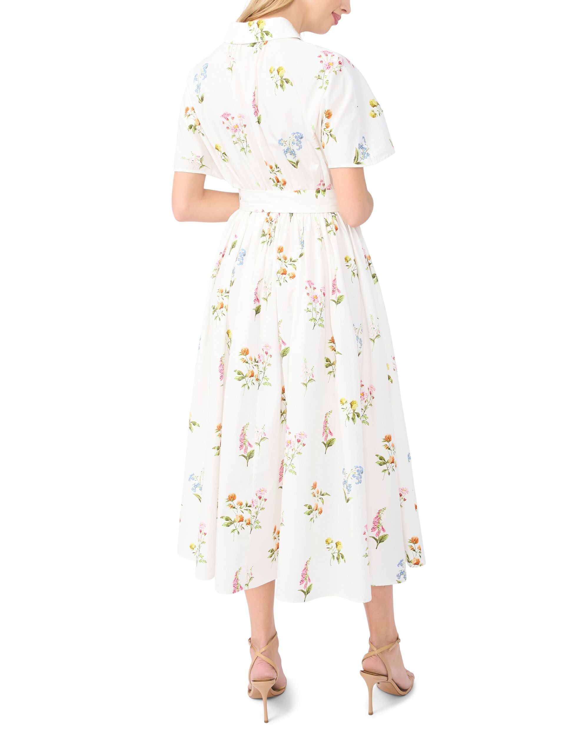 ted baker white dress with flowers RILEY