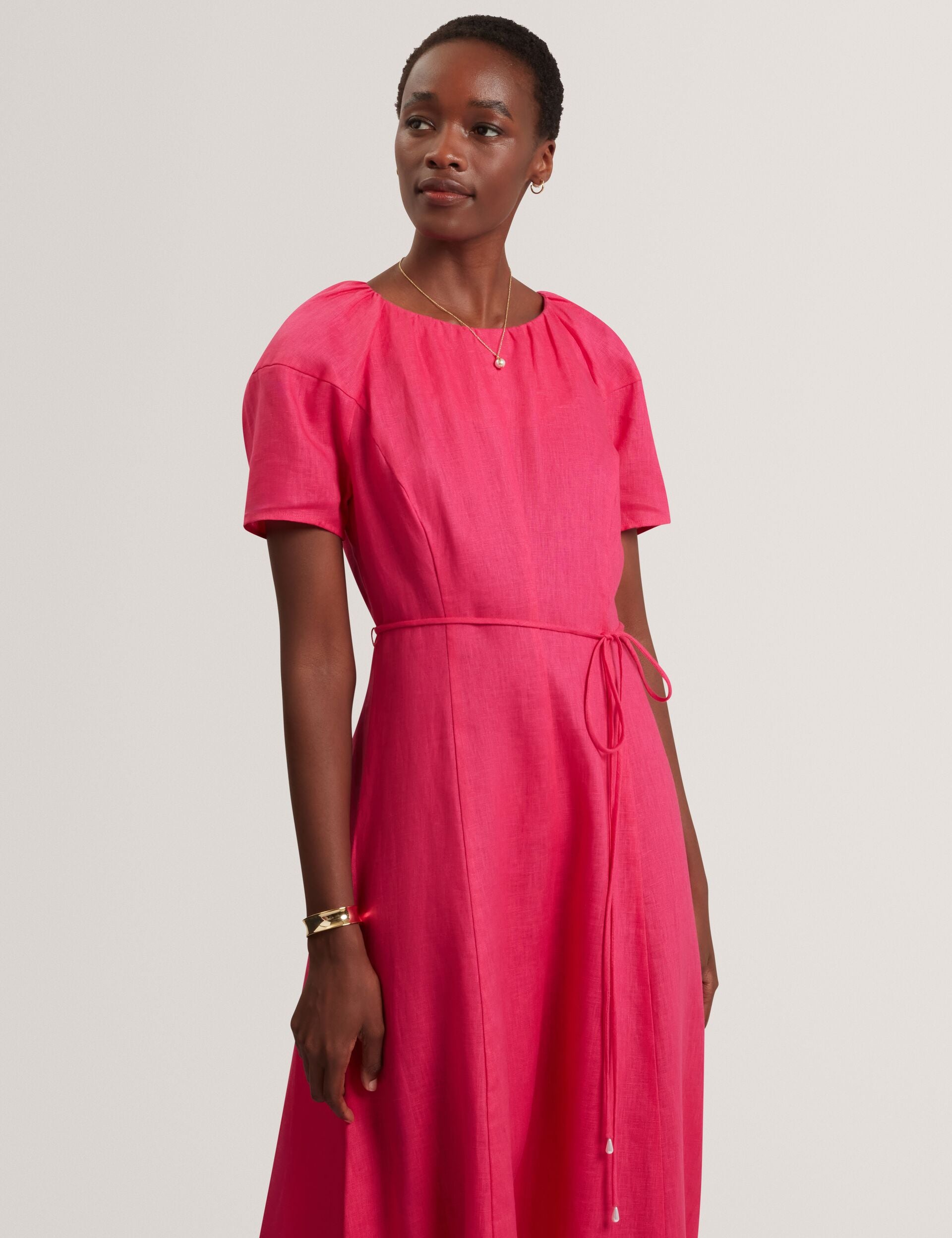 Linen Raglan Sleeve Maxi Dress | Allison | Ted Baker US