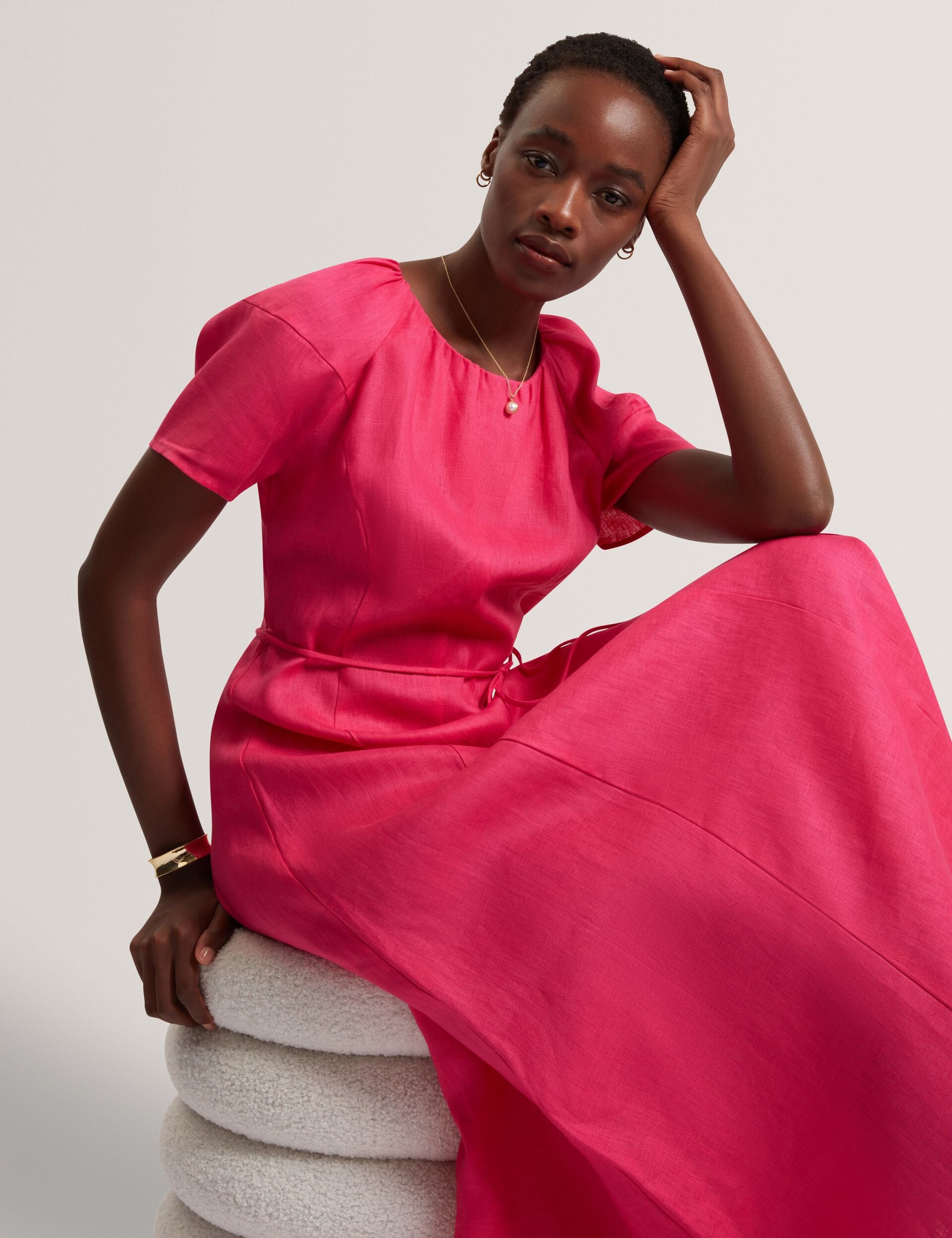 Linen Raglan Sleeve Maxi Dress | Allison | Ted Baker US