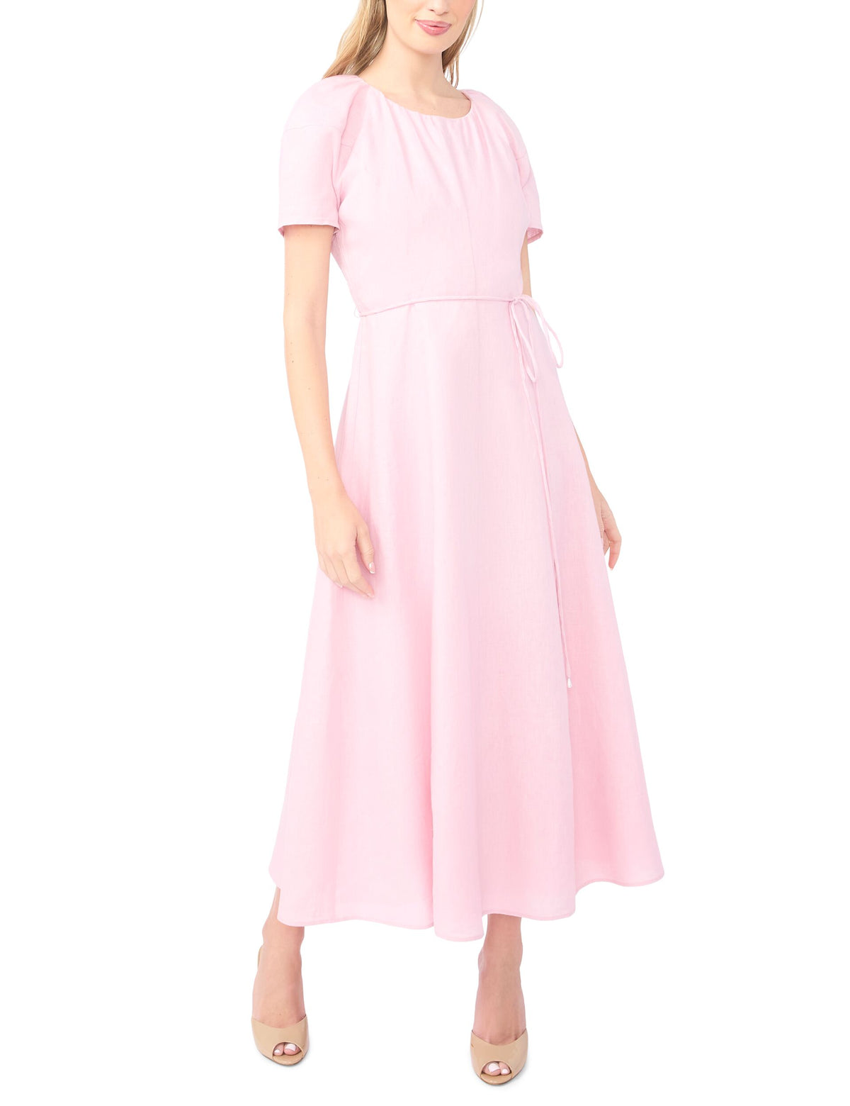 ted baker pink bridesmaid dress Raglan Sleeve Maxi | Allison dress-halter where relaxed comfort meets Color:Light Grey Flat Front No Pleated Pants Top 50 wedding guest