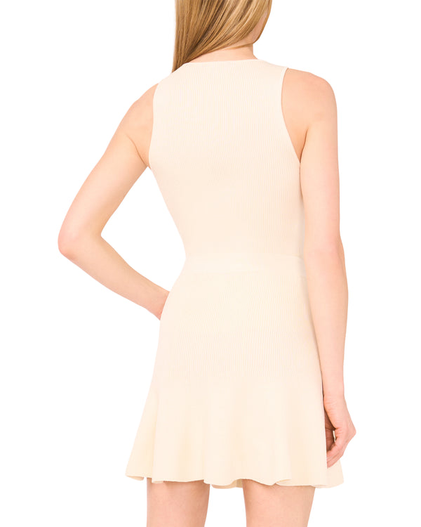 SLEEVELESS CREW NECK TOP | IVORY