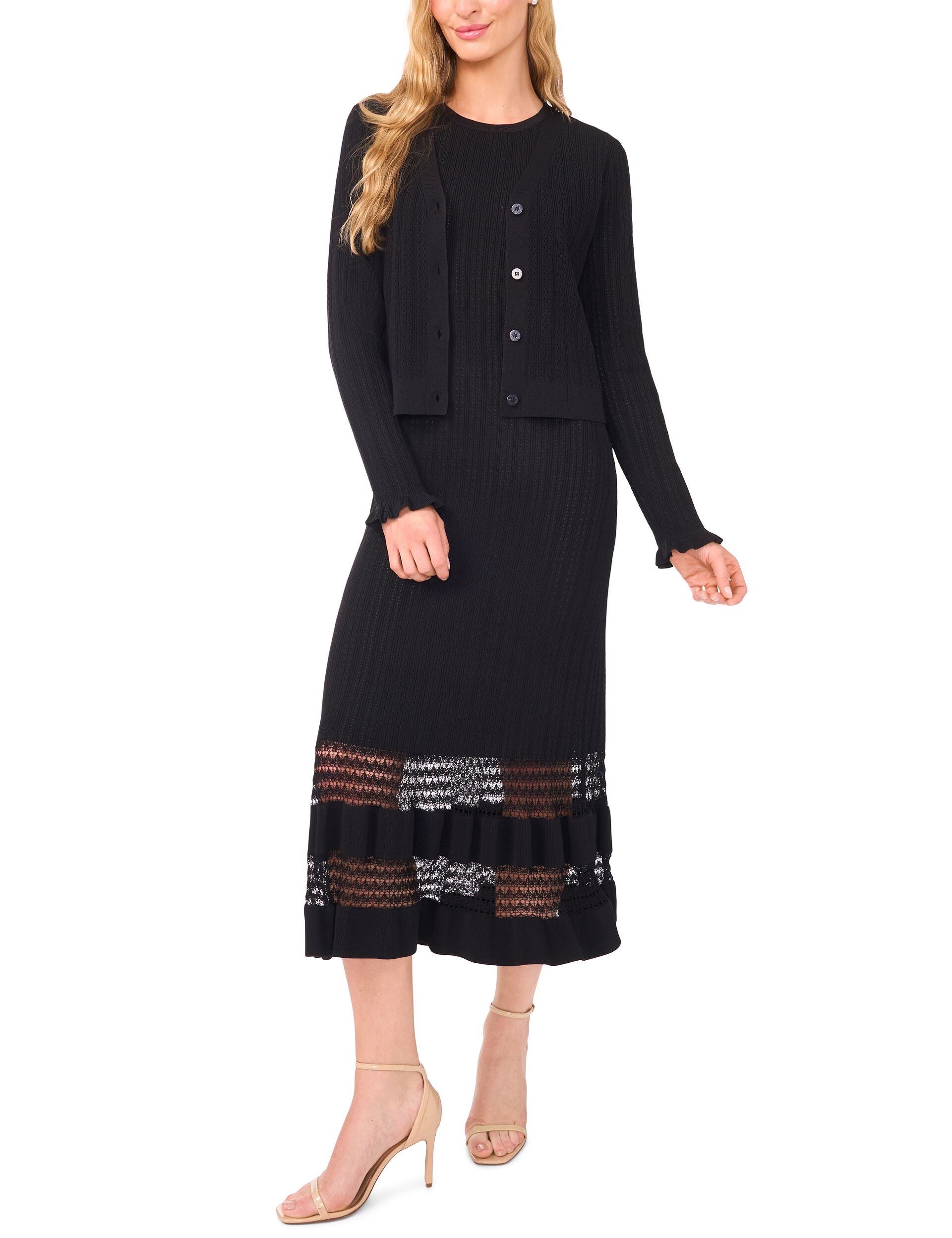 Black Black | Sleeveless Crew Neck Midi Dress | Ted Baker US Black Black | Sleeveless Crew Neck Midi Dress | Ted Baker US