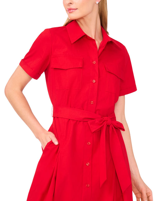 SHIRT DRESS WITH SELF BELT | SALSA