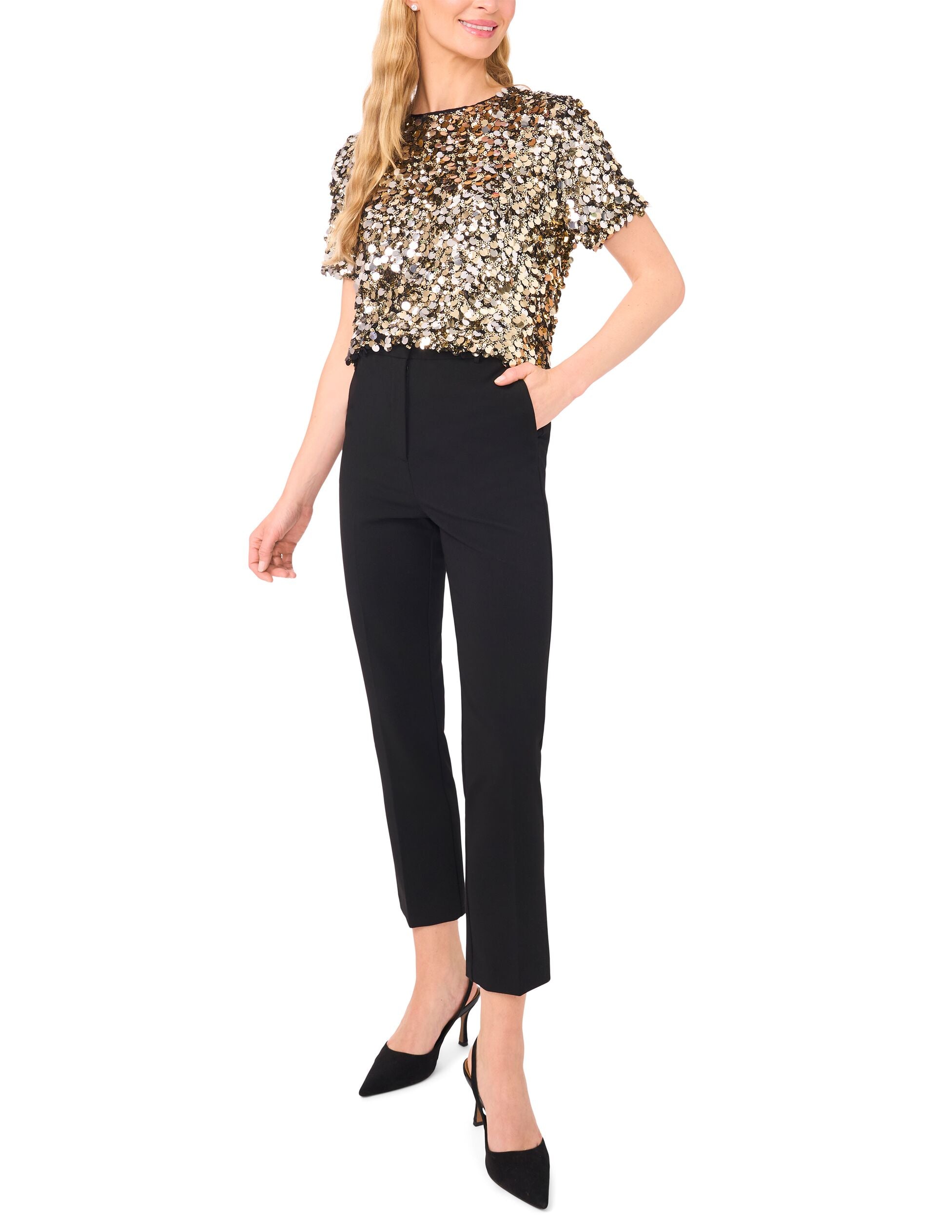 Gold Sequin T-shirt | Alexis | Ted Baker US Gold Sequin T-shirt | Alexis | Ted Baker US