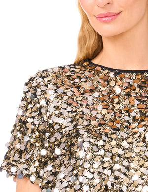 Gold Sequin T-shirt | Alexis | Ted Baker US Gold Sequin T-shirt | Alexis | Ted Baker US