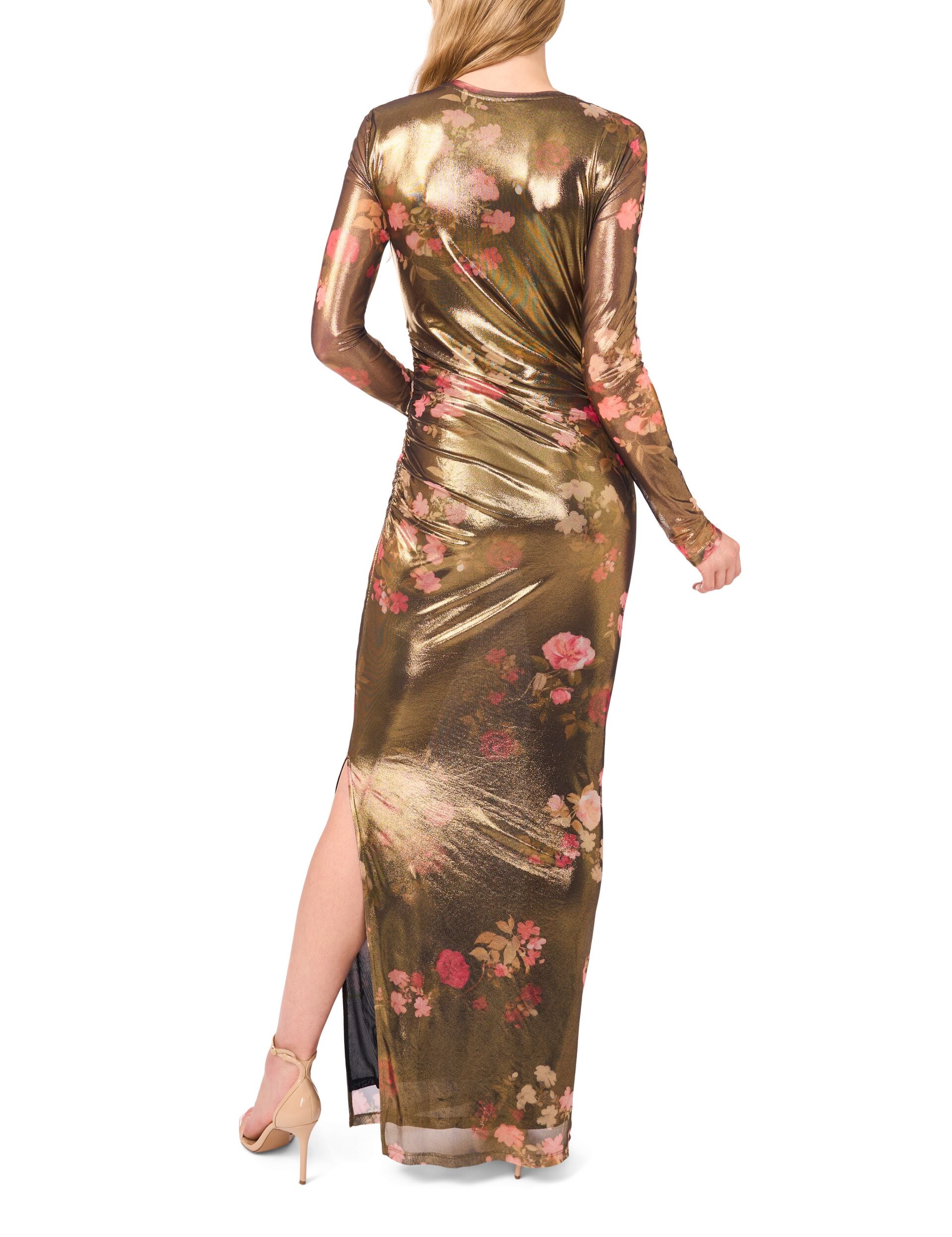 Gold Crew Neck Maxi Dress | Nic | Ted Baker US Gold Crew Neck Maxi Dress | Nic | Ted Baker US