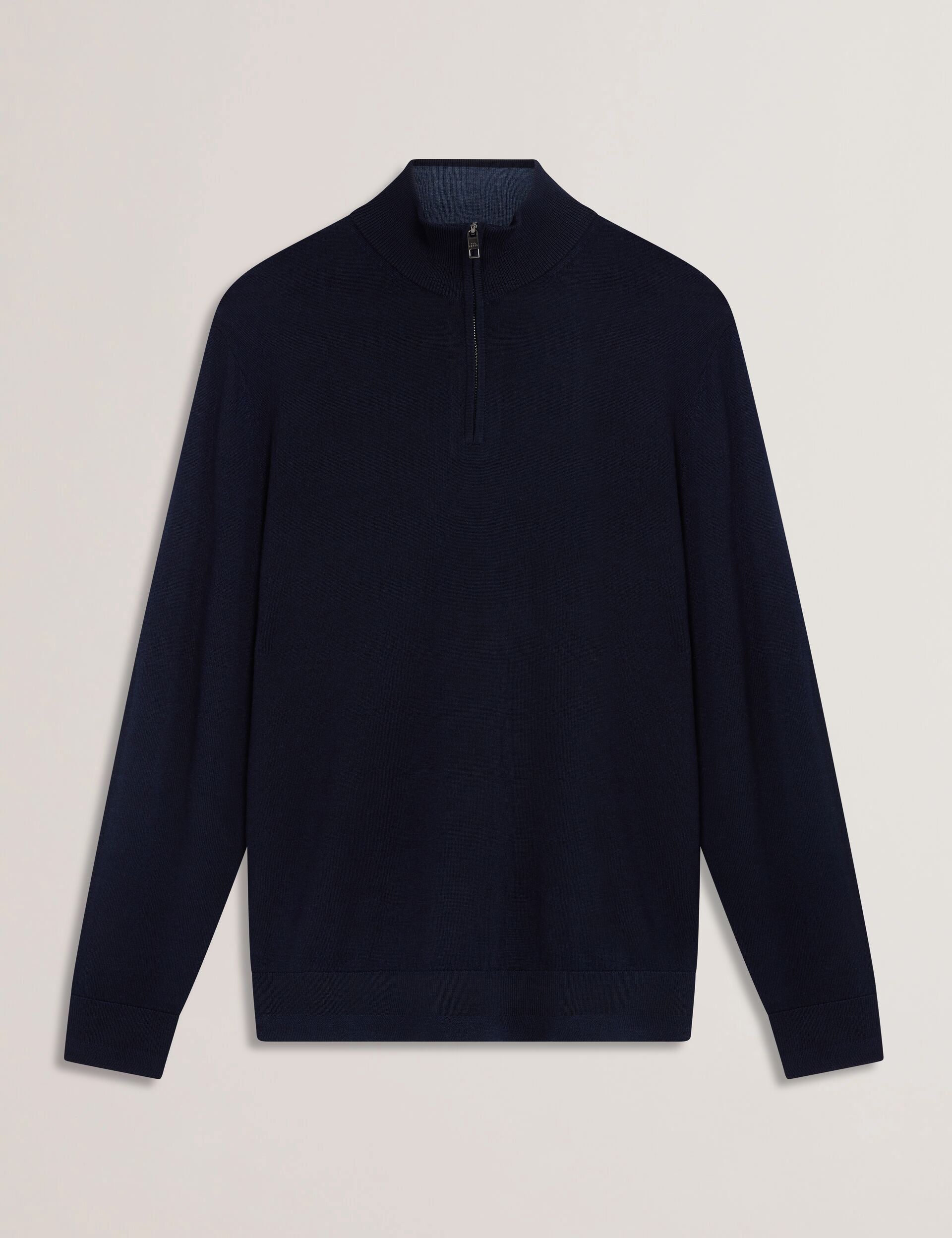 Wool Quarter Zip Funnel Neck Sweater | Limehas | Ted Baker US