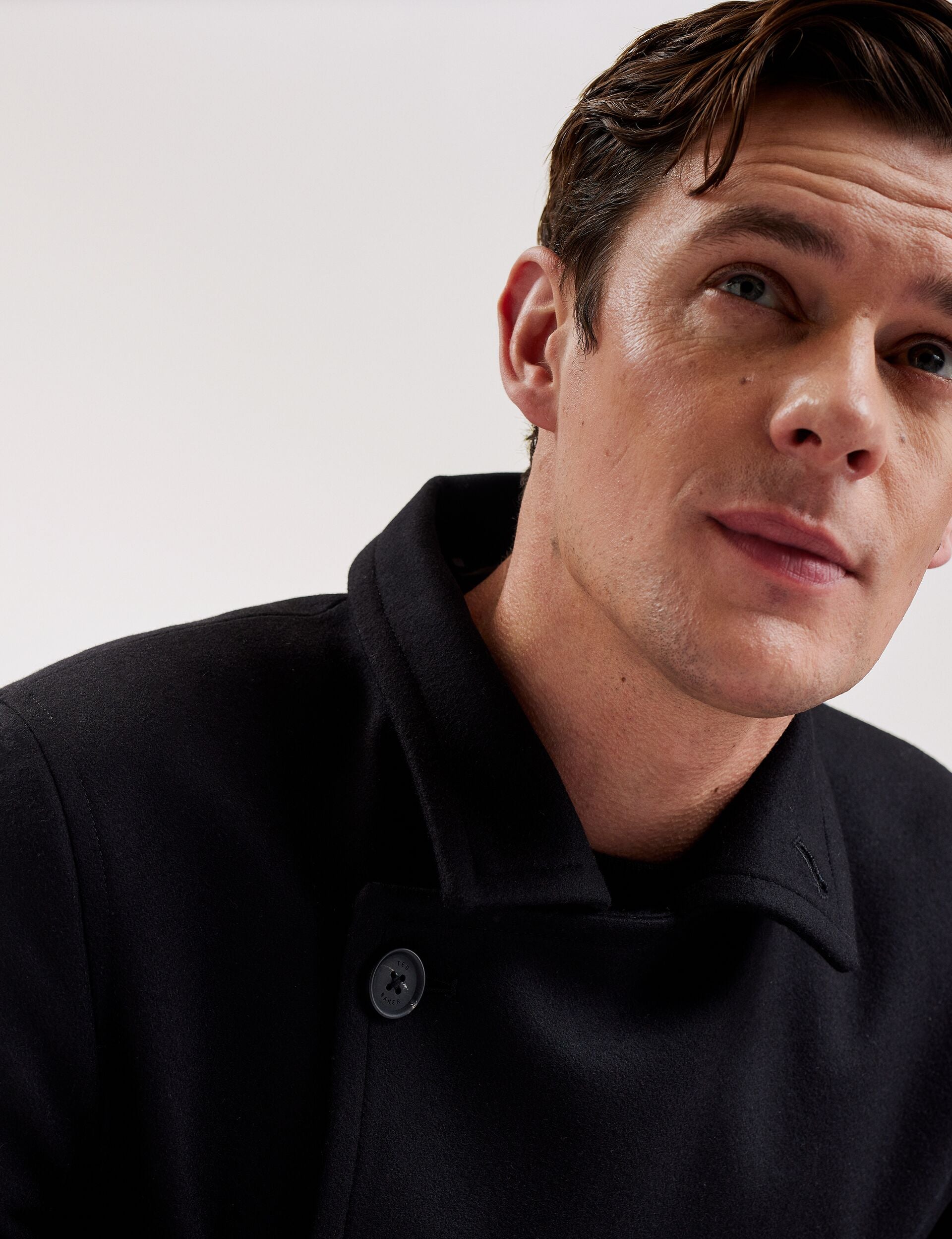 Longline Funnel Neck Wool Wrap Coat | Radford | Ted Baker US
