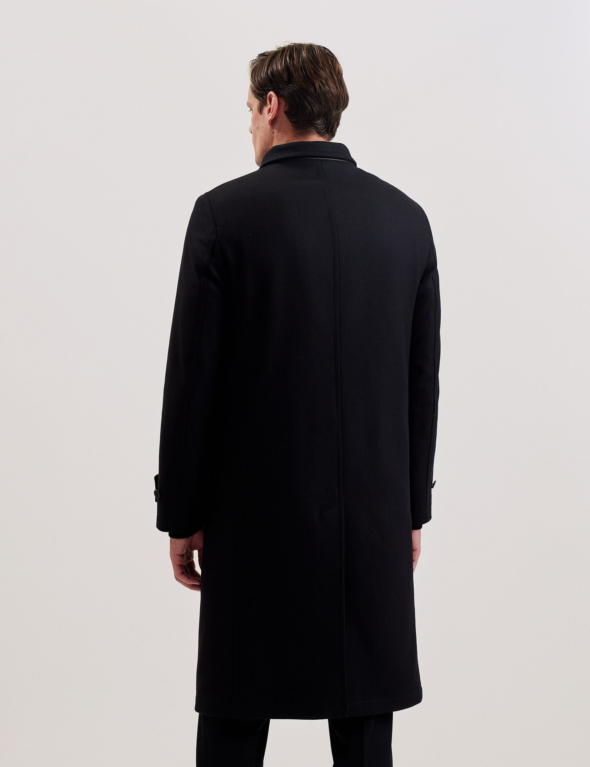 Longline Funnel Neck Wool Wrap Coat | Radford | Ted Baker US