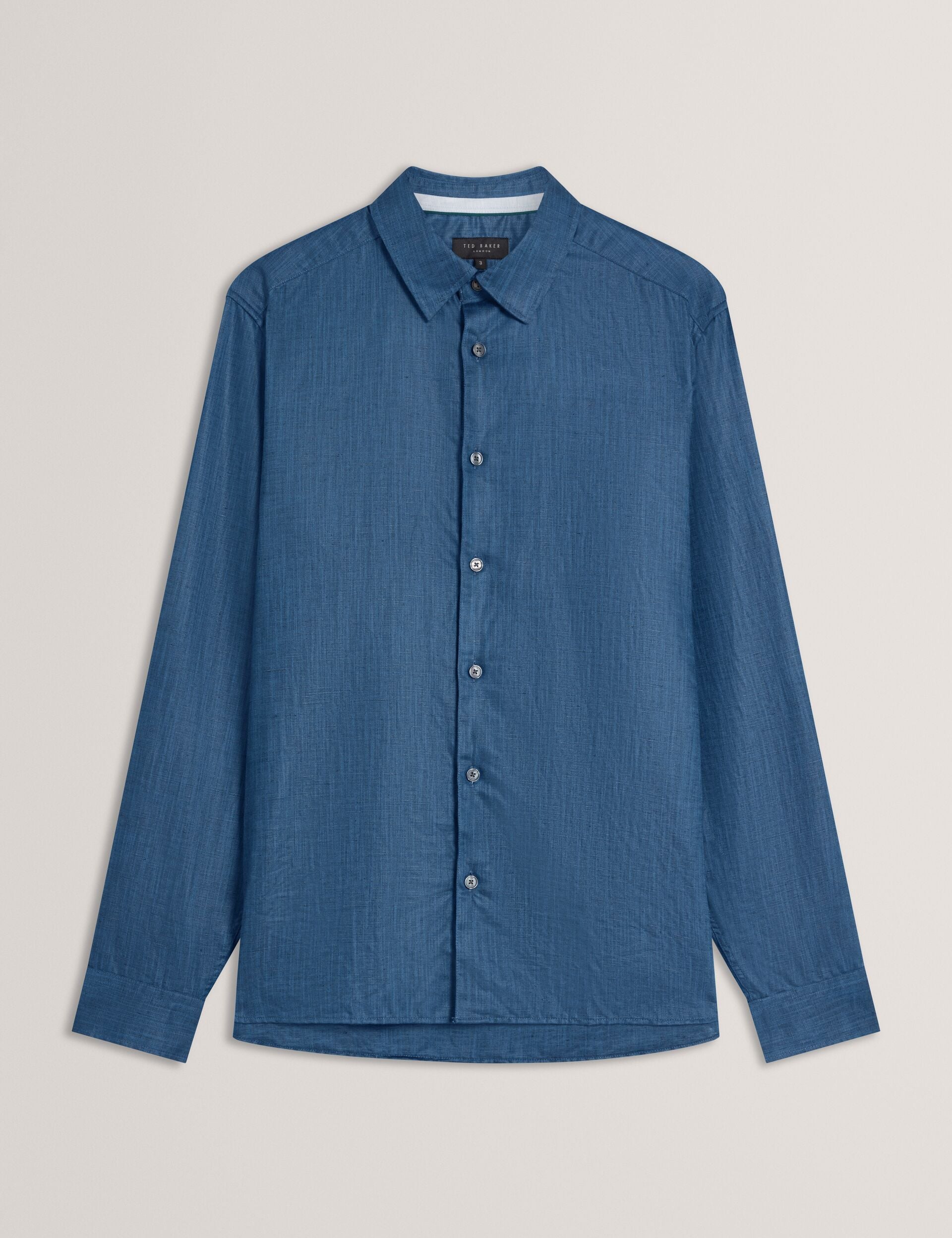 ted baker mens dress shirts TED Baker Men's Premium Non-Iron Dress Shirt - Blue