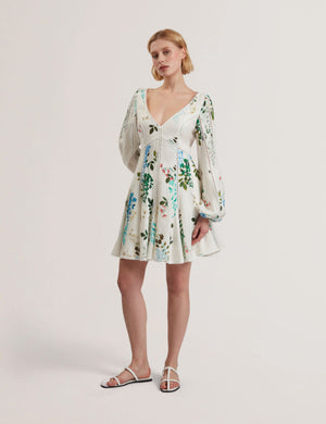 ted baker white dress with flowers BELVIDA