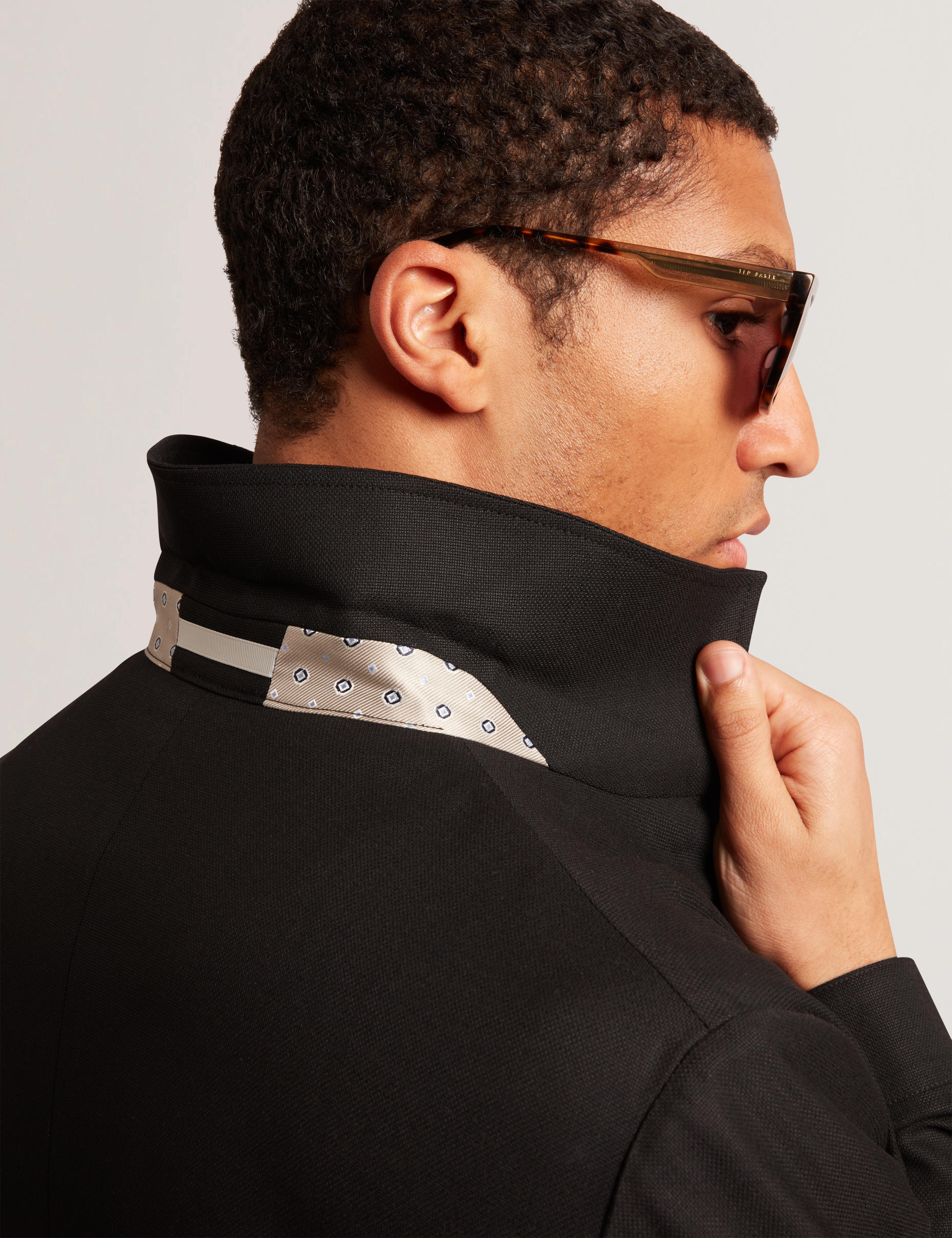 Manteau Homme Check Wool Blend Harrington Jacket In Linden Men